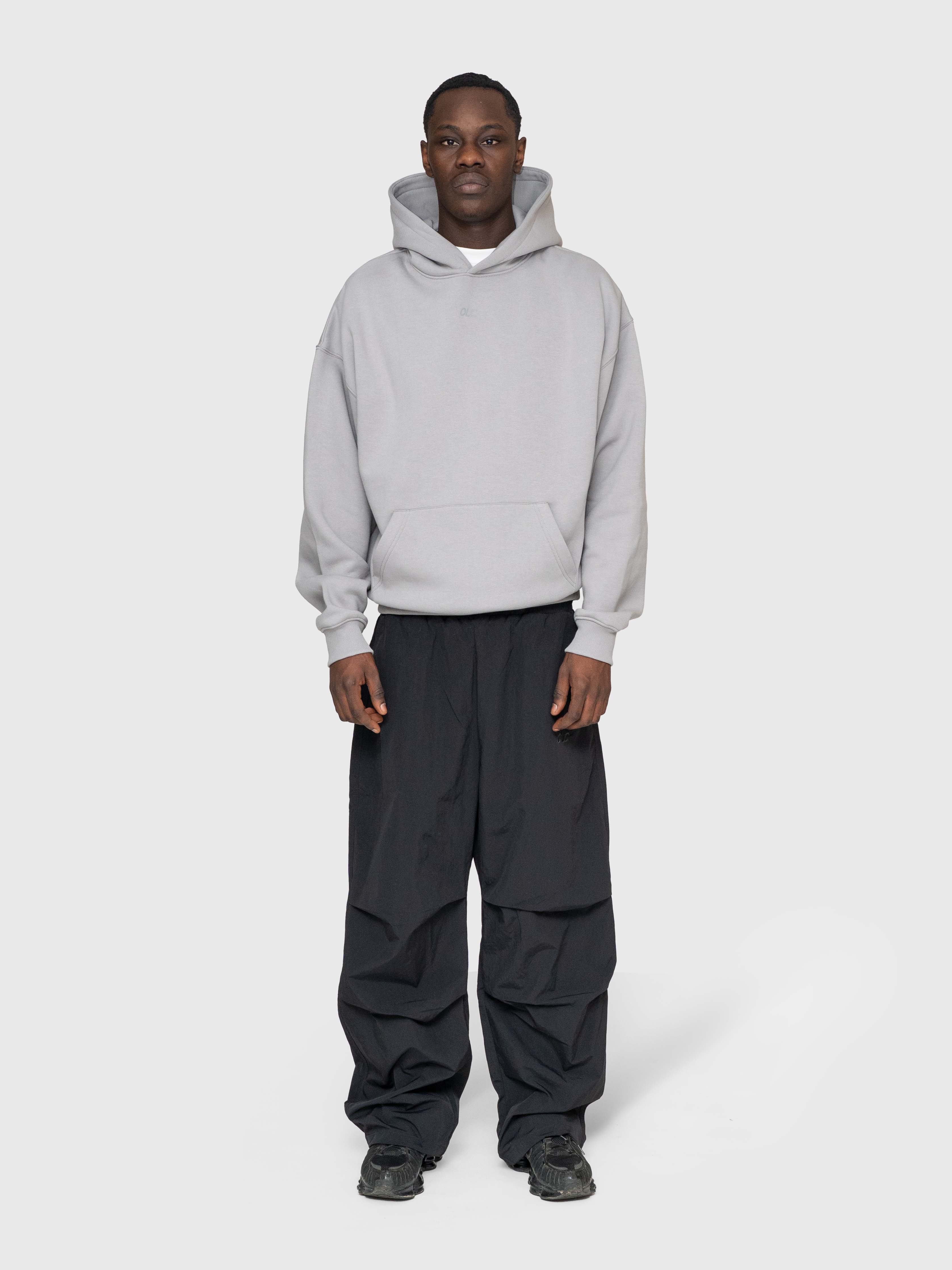 Confidence Hoodie - Neutral Grey/White