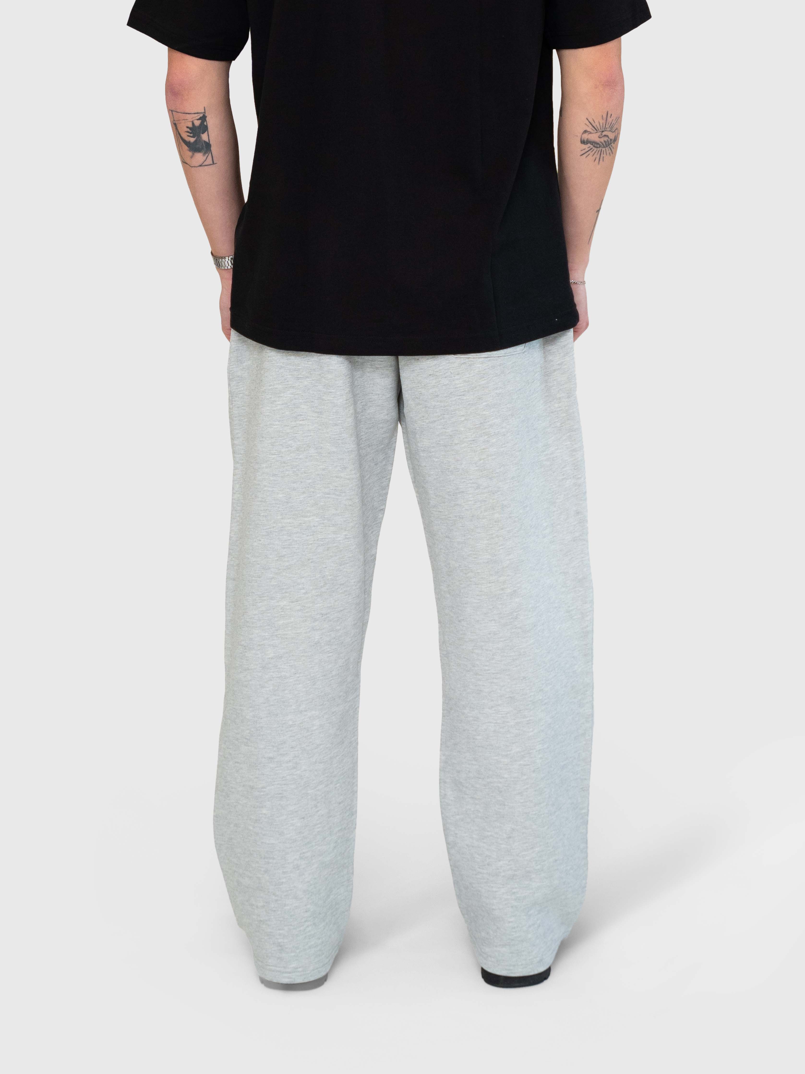 Confidence Straight Sweatpants - Melange Grey/Black