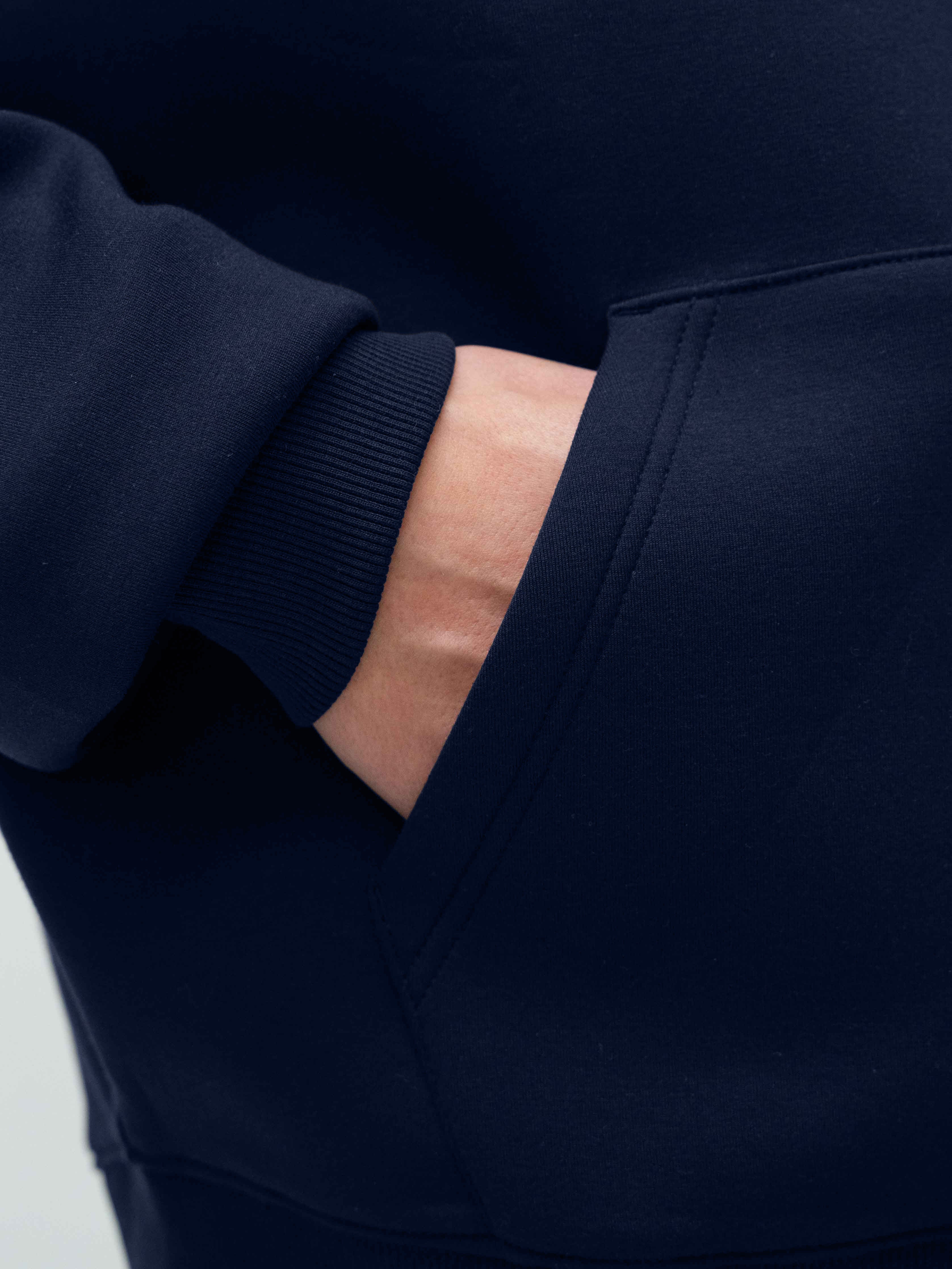 Scuba Embossed Zip Hoodie - Midnight Navy