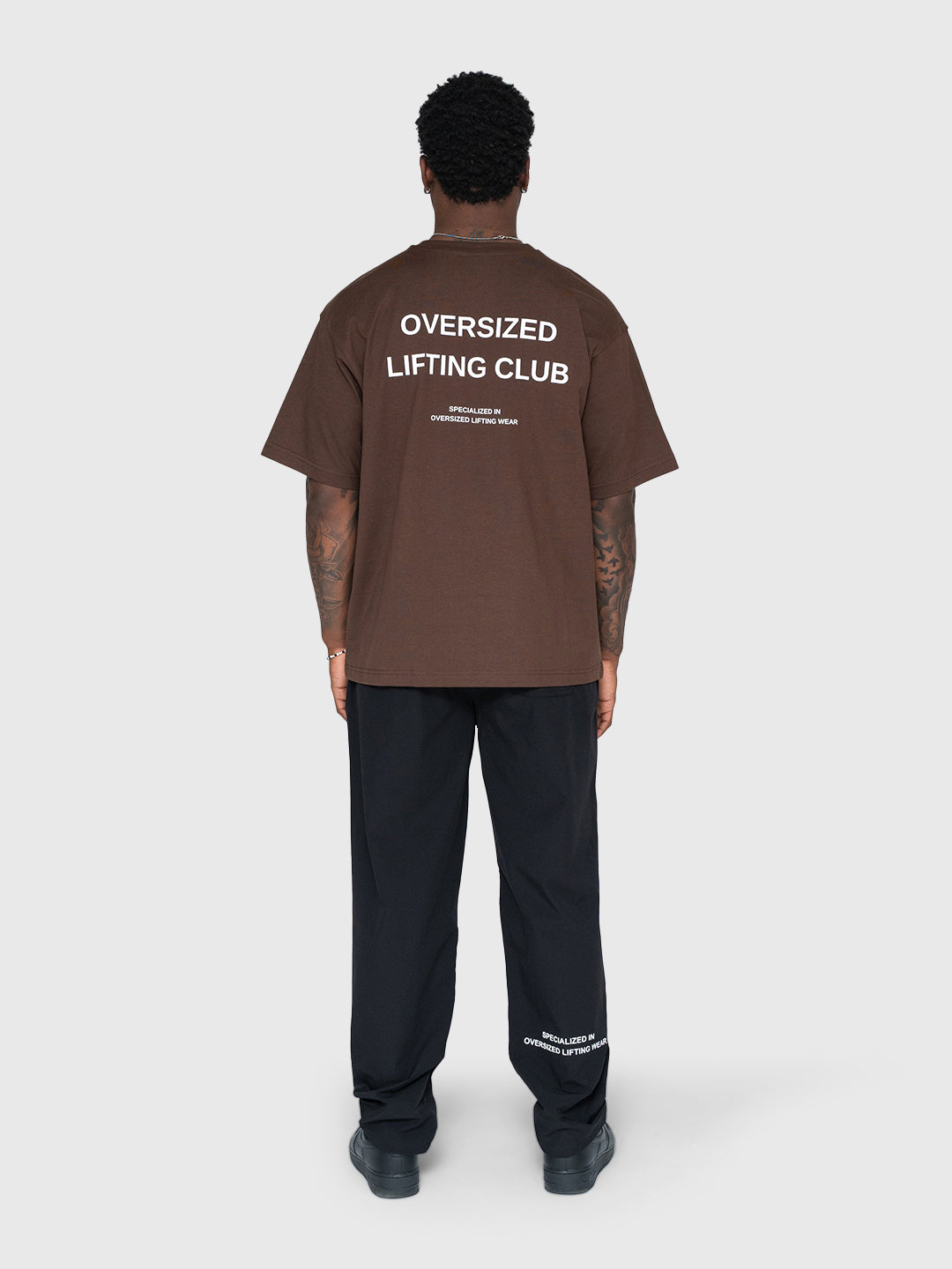 Confidence Heavyweight Box Tee - Brown/White