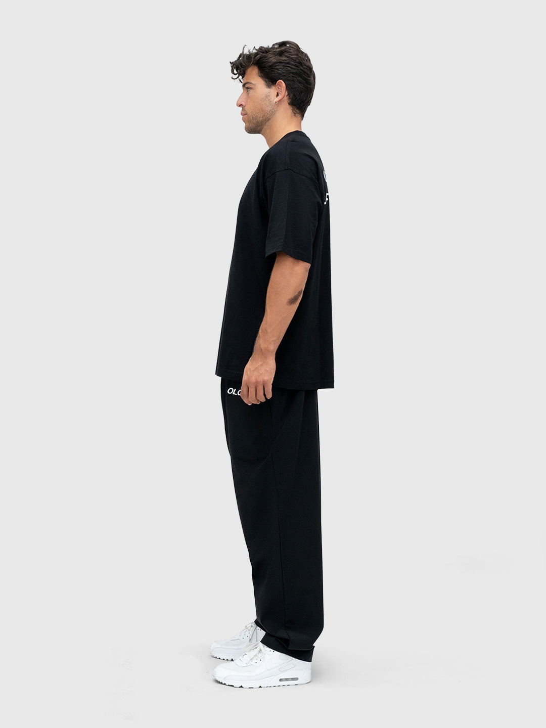 Logo Tech Pants - Black/White