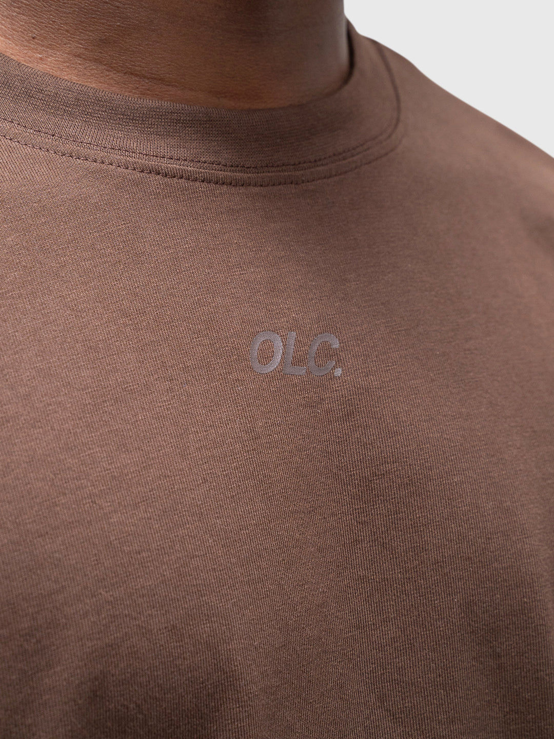 Confidence Heavyweight Box Tee - Brown/White