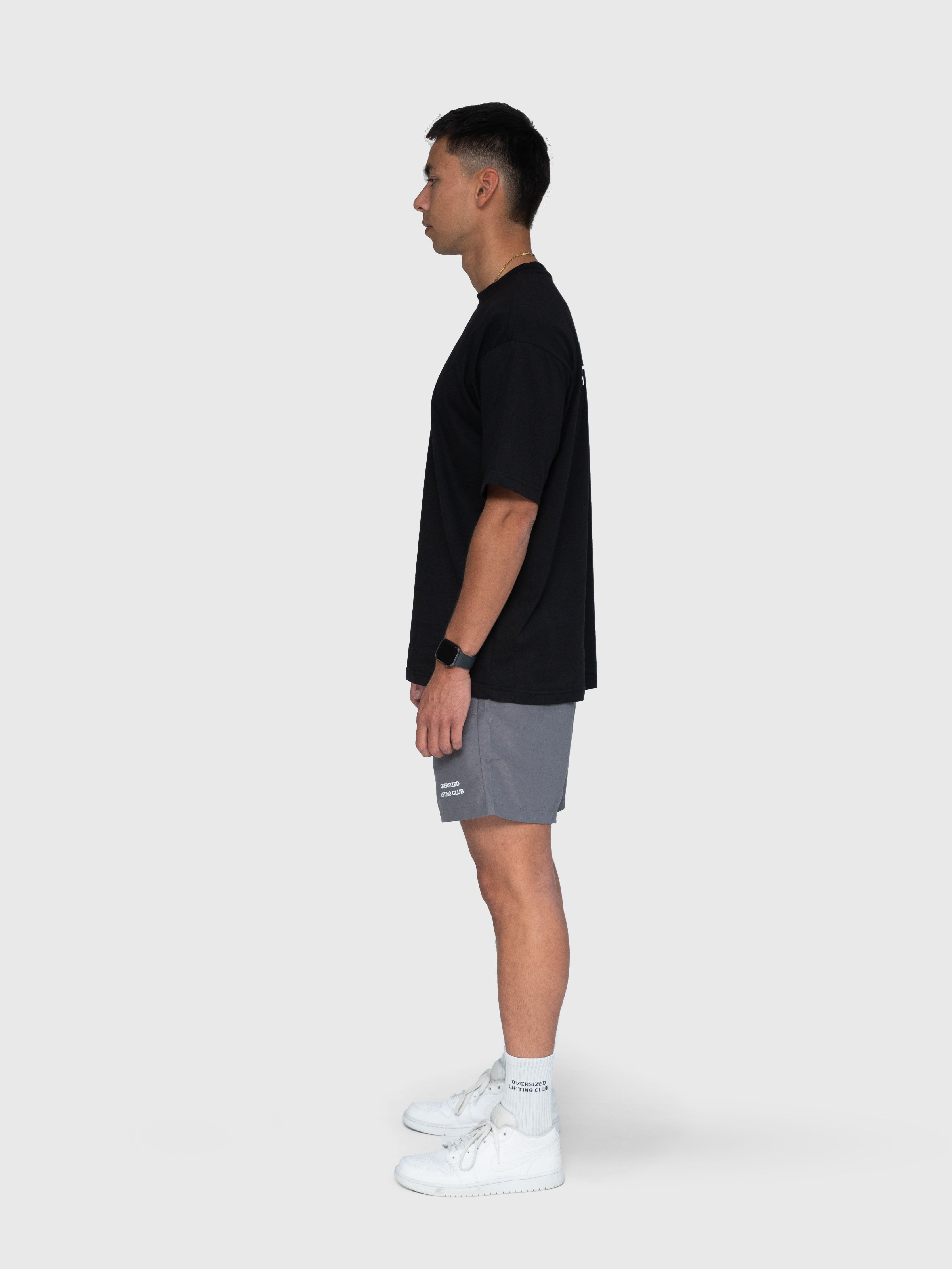 Confidence Core Shorts - Charcoal/White