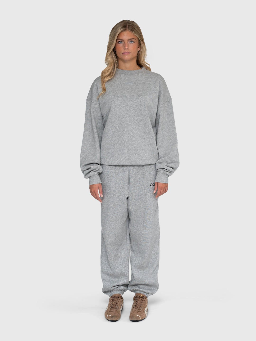 Confidence Sweatshirt - Melange Grey/Forest