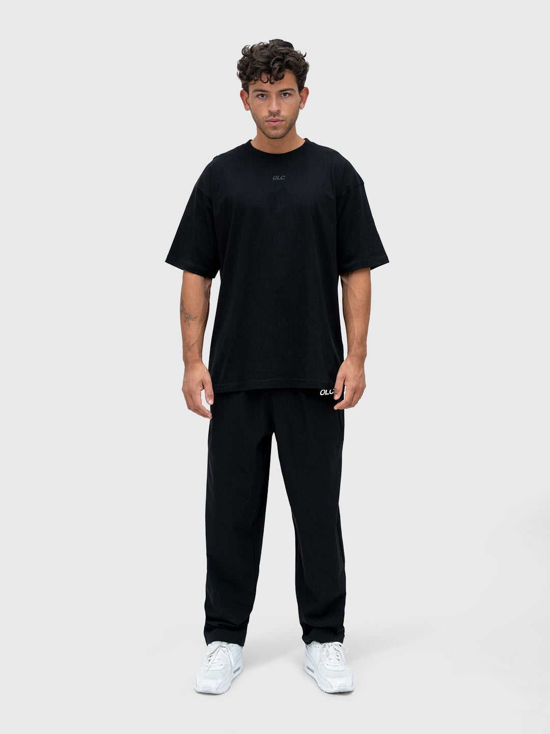 Logo Tech Pants - Black/White
