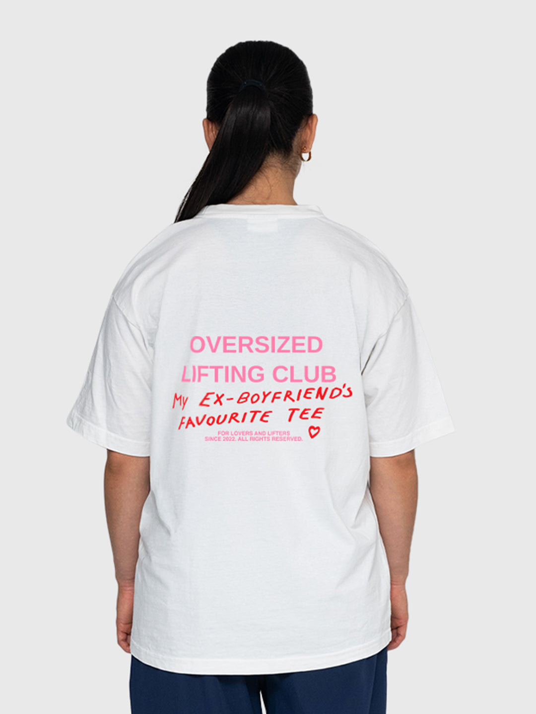 Ex's Box Tee - White/Pink