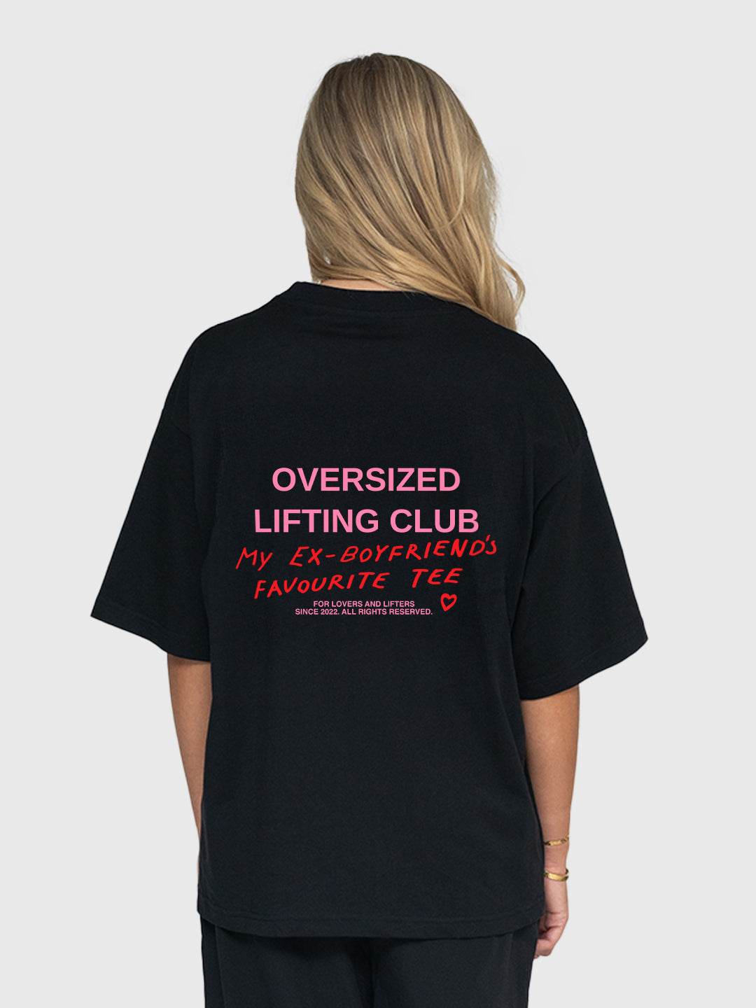 Ex's Box Tee - Black/Pink