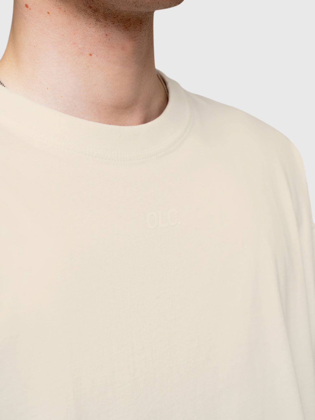 Logo Box Tee - Beige/Brown