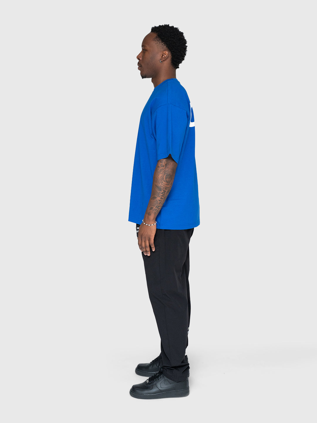 Logo Heavyweight Box Tee - King Blue/White