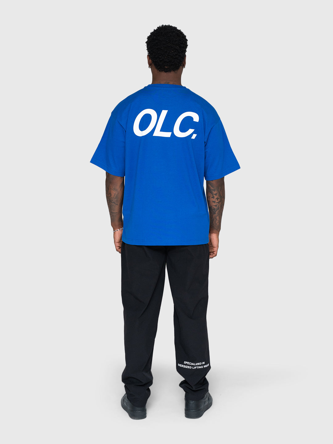 Logo Heavyweight Box Tee - King Blue/White