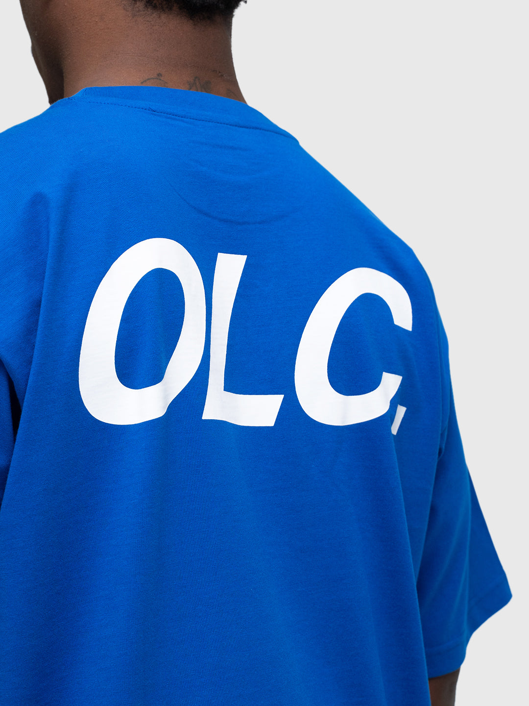 Logo Heavyweight Box Tee - King Blue/White