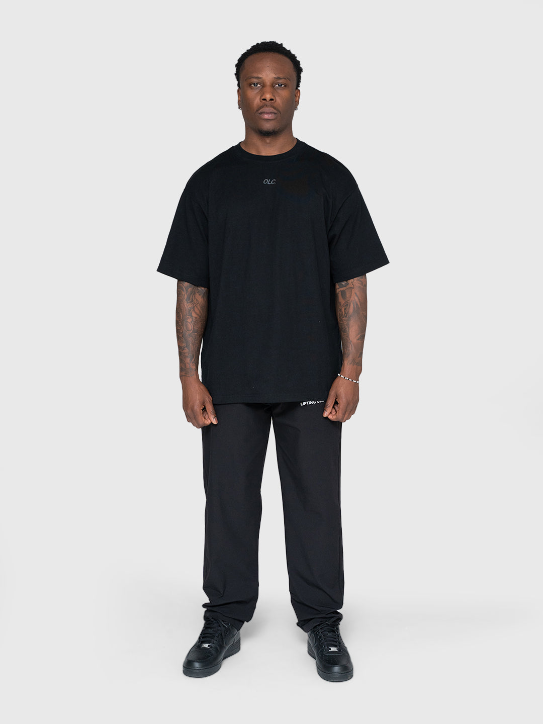 Logo Heavyweight Box Tee - Black/White