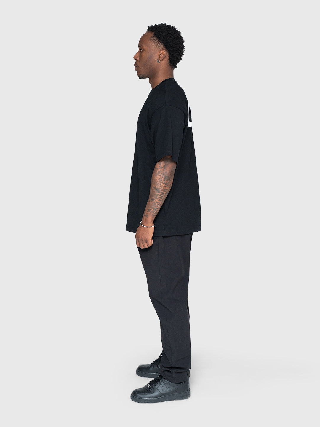 Logo Heavyweight Box Tee - Black/White