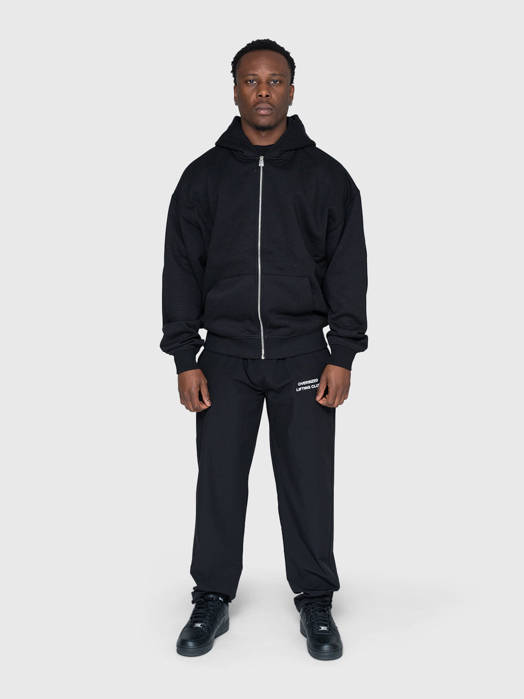 Confidence Zip Hoodie - Black/White