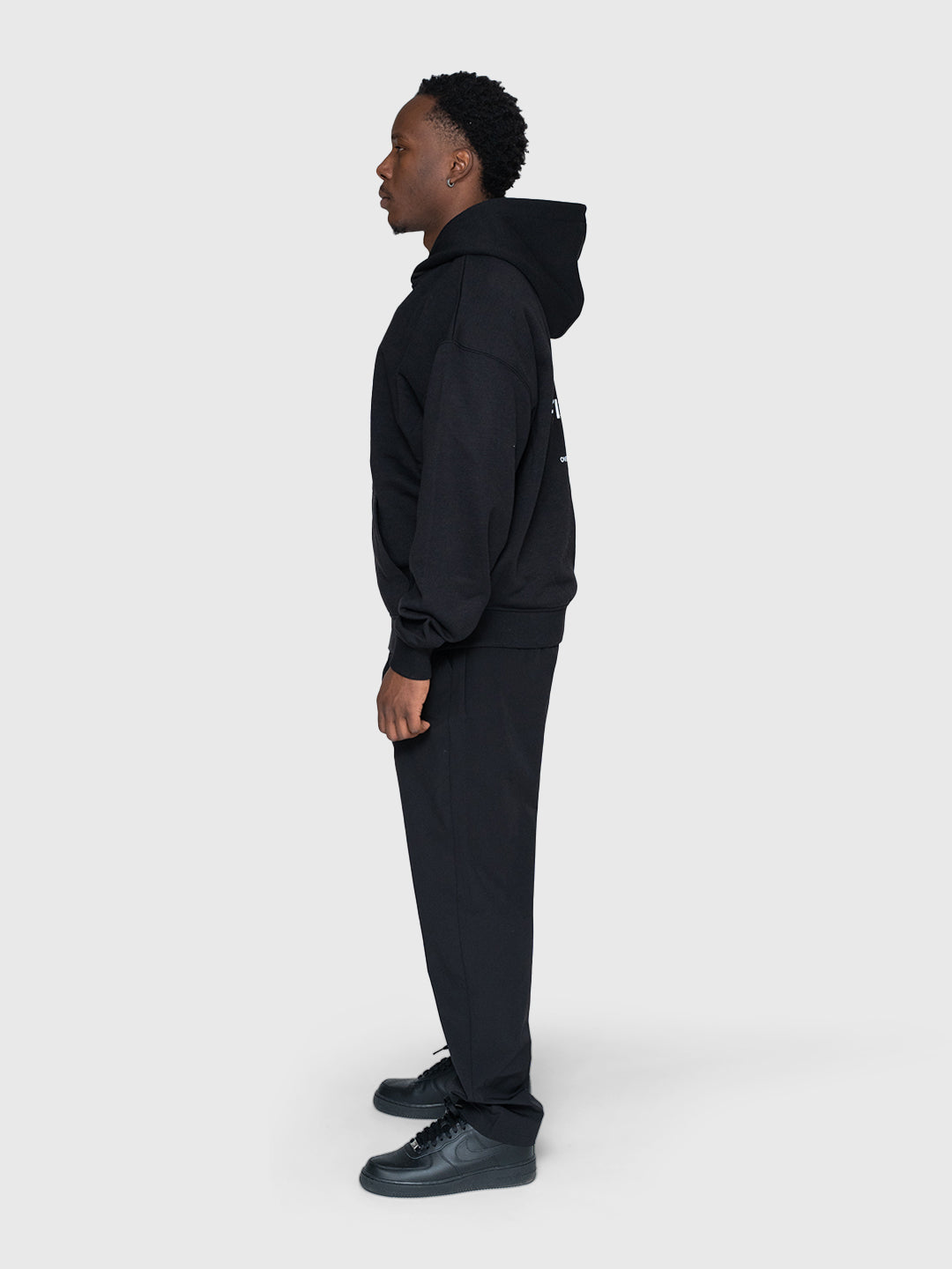 Confidence Zip Hoodie - Black/White
