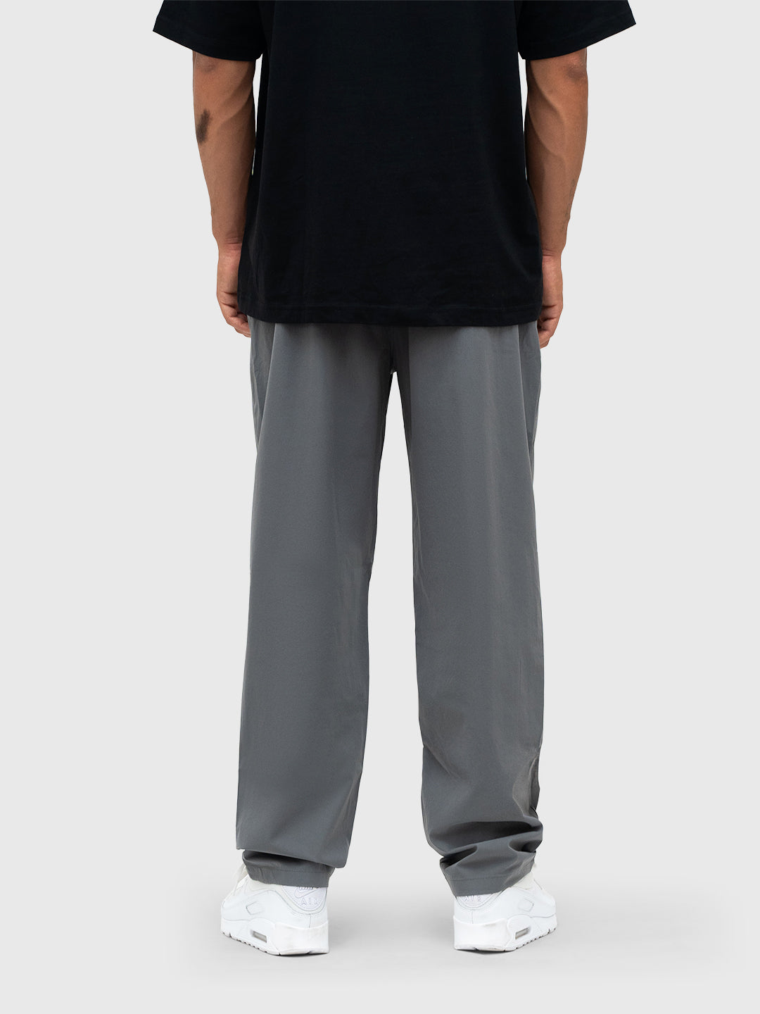 Logo Tech Pants - Charcoal/White