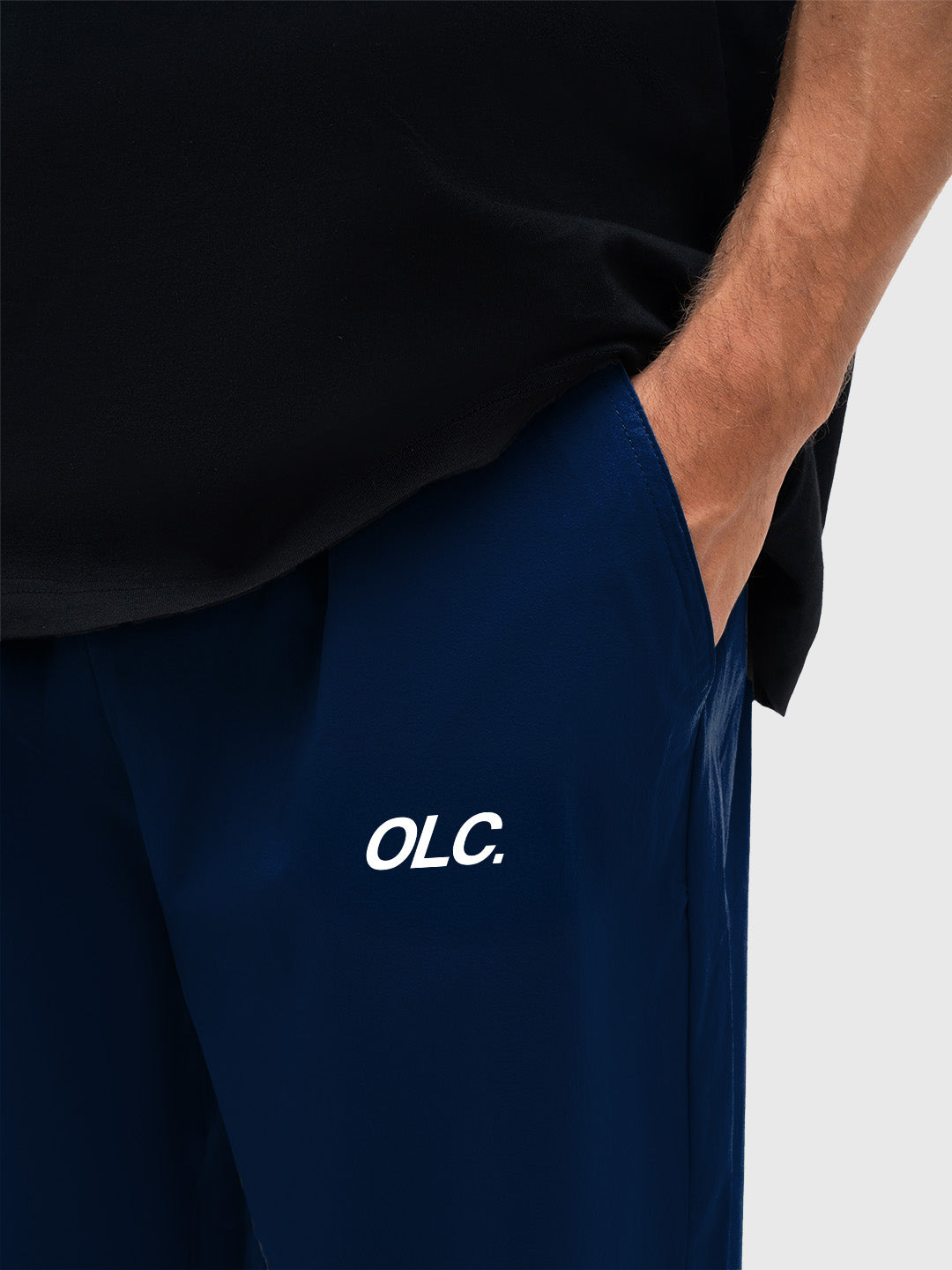 Logo Tech Pants - Navy/White