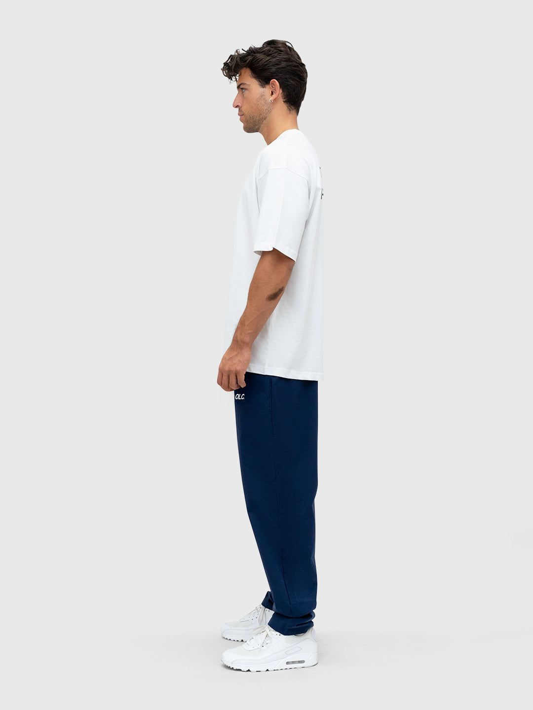 Logo Tech Pants - Navy/White