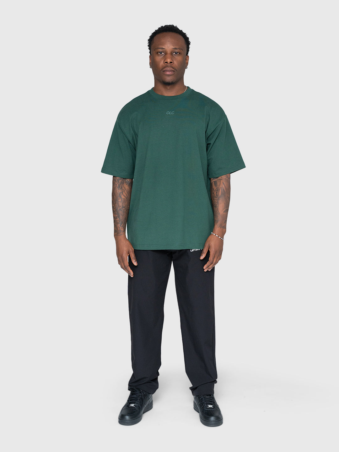 Confidence Heavyweight Box Tee - Forest/White