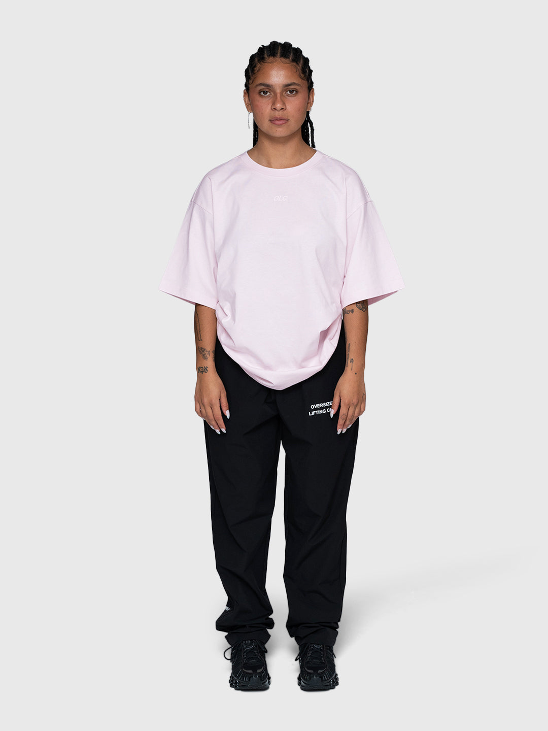 Confidence Heavyweight Box Tee - Pink/White