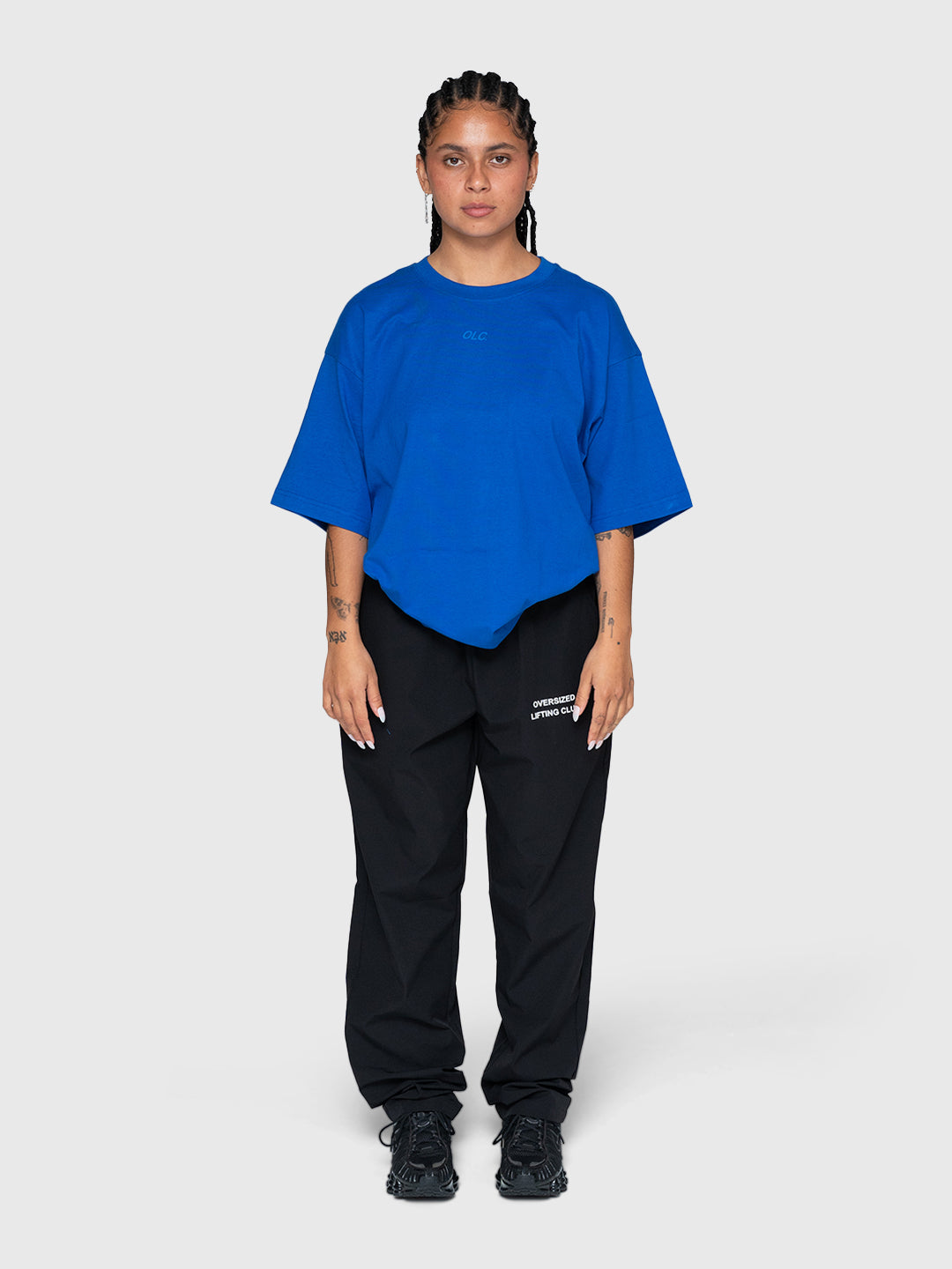 Logo Heavyweight Box Tee - King Blue/White