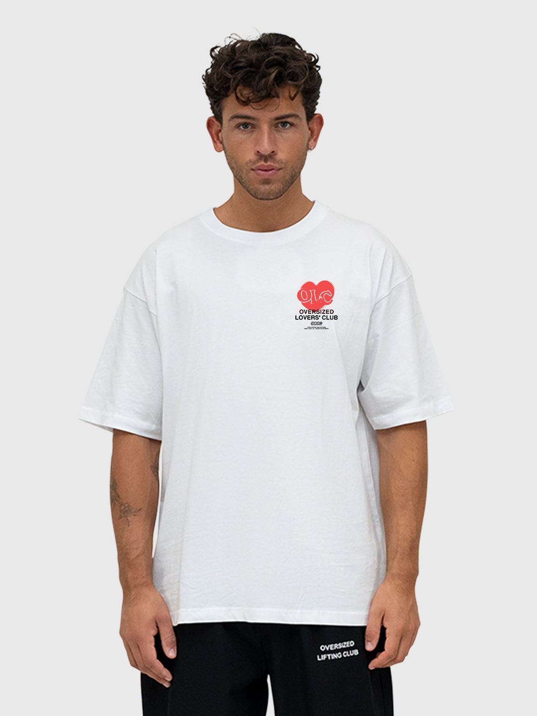 Valentine Graphic Box Tee - White/Black/Red