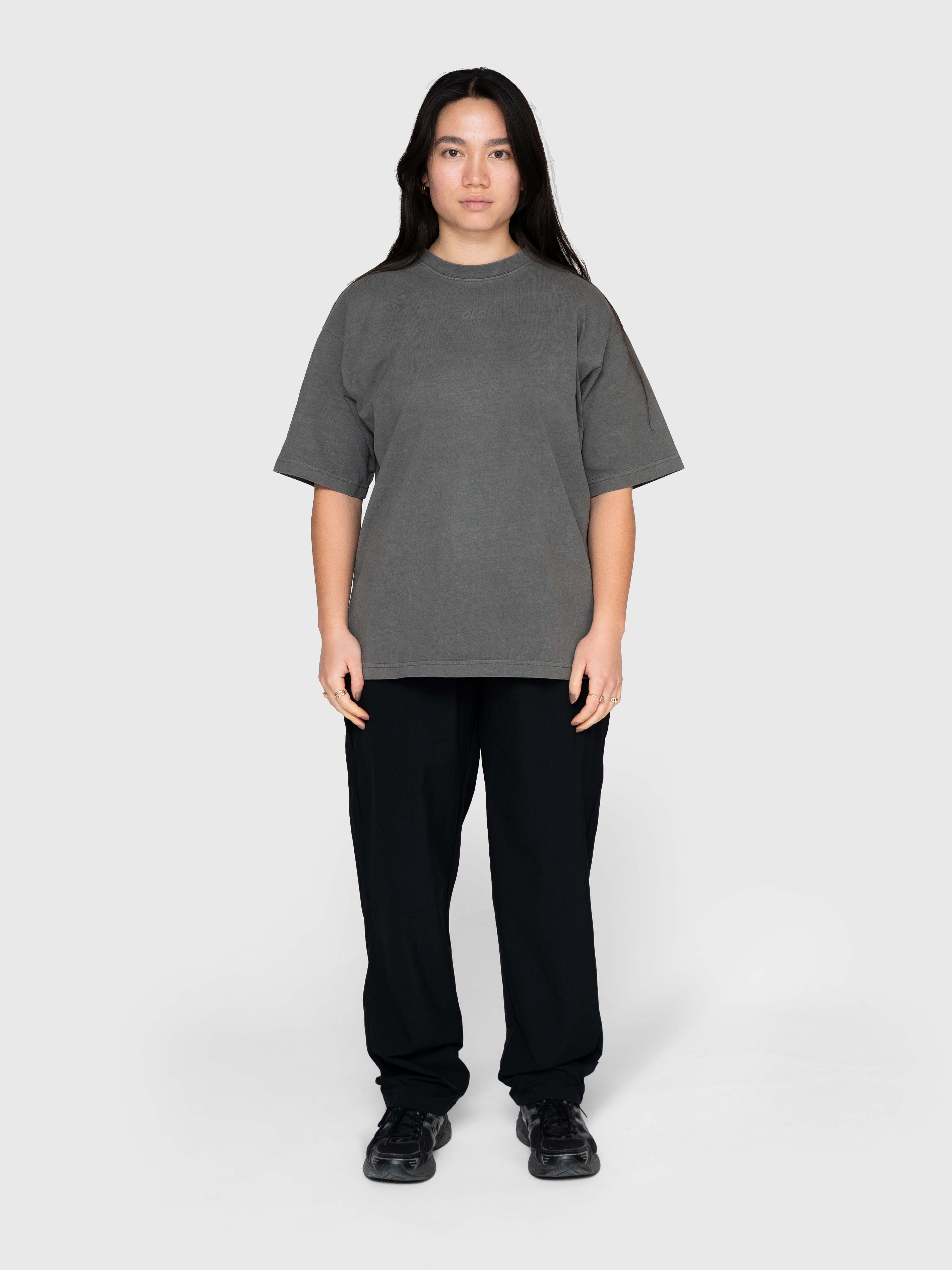 Confidence Heavyweight Box Tee - Washed Grey/Reflective