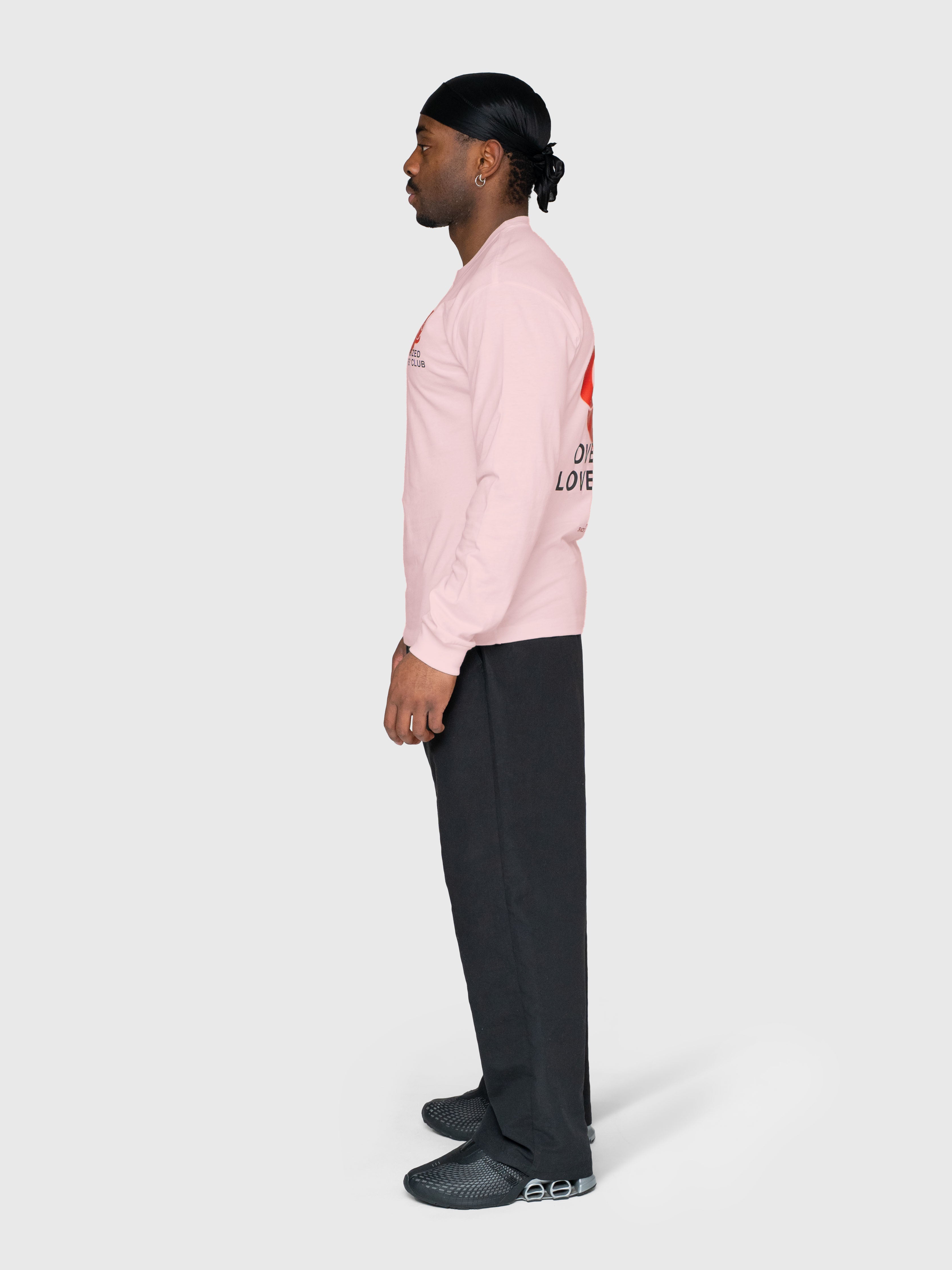 Valentine Graphic Long Sleeve - Pink/Black/Red