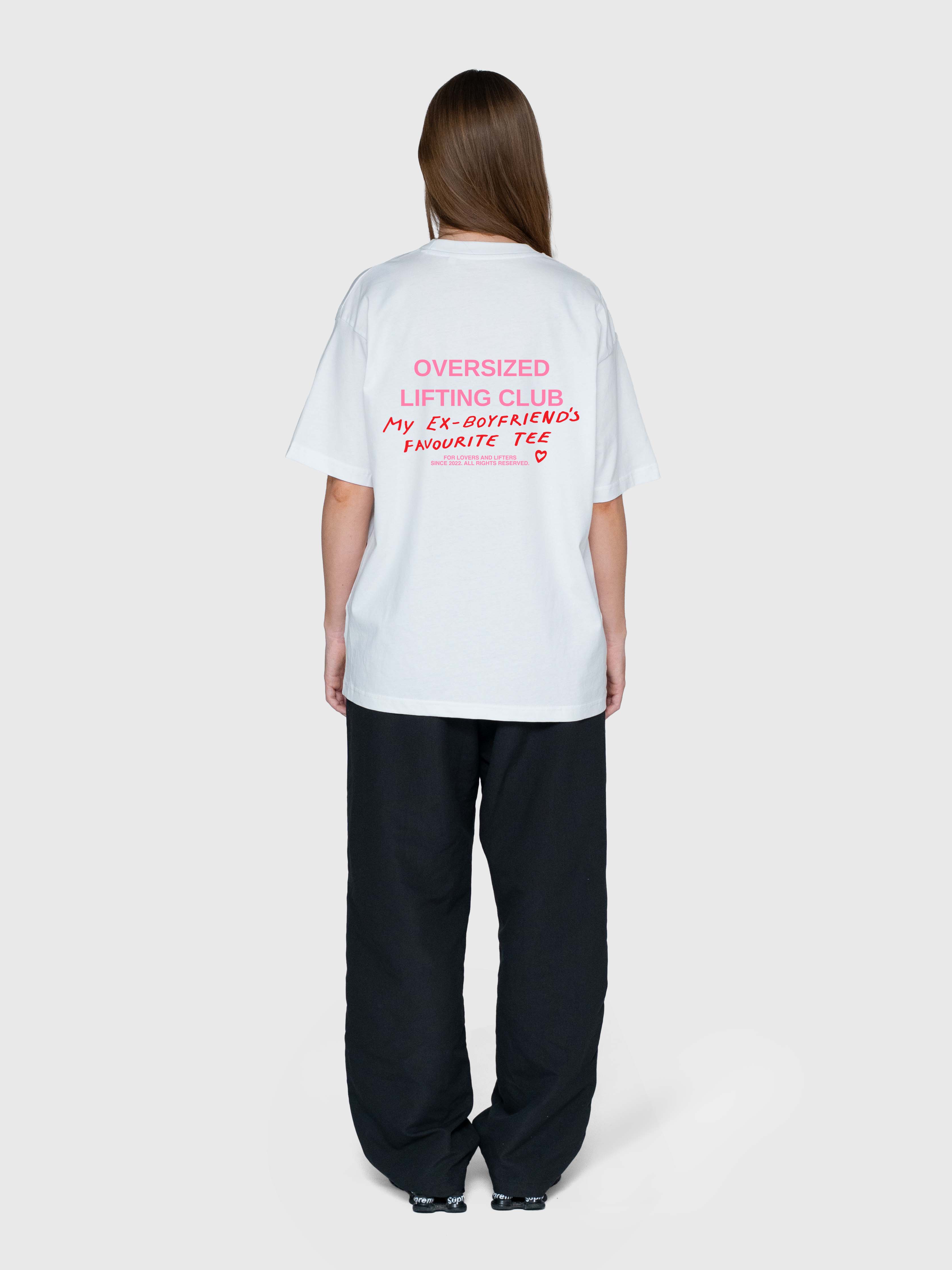 Ex's Box Tee - White/Pink