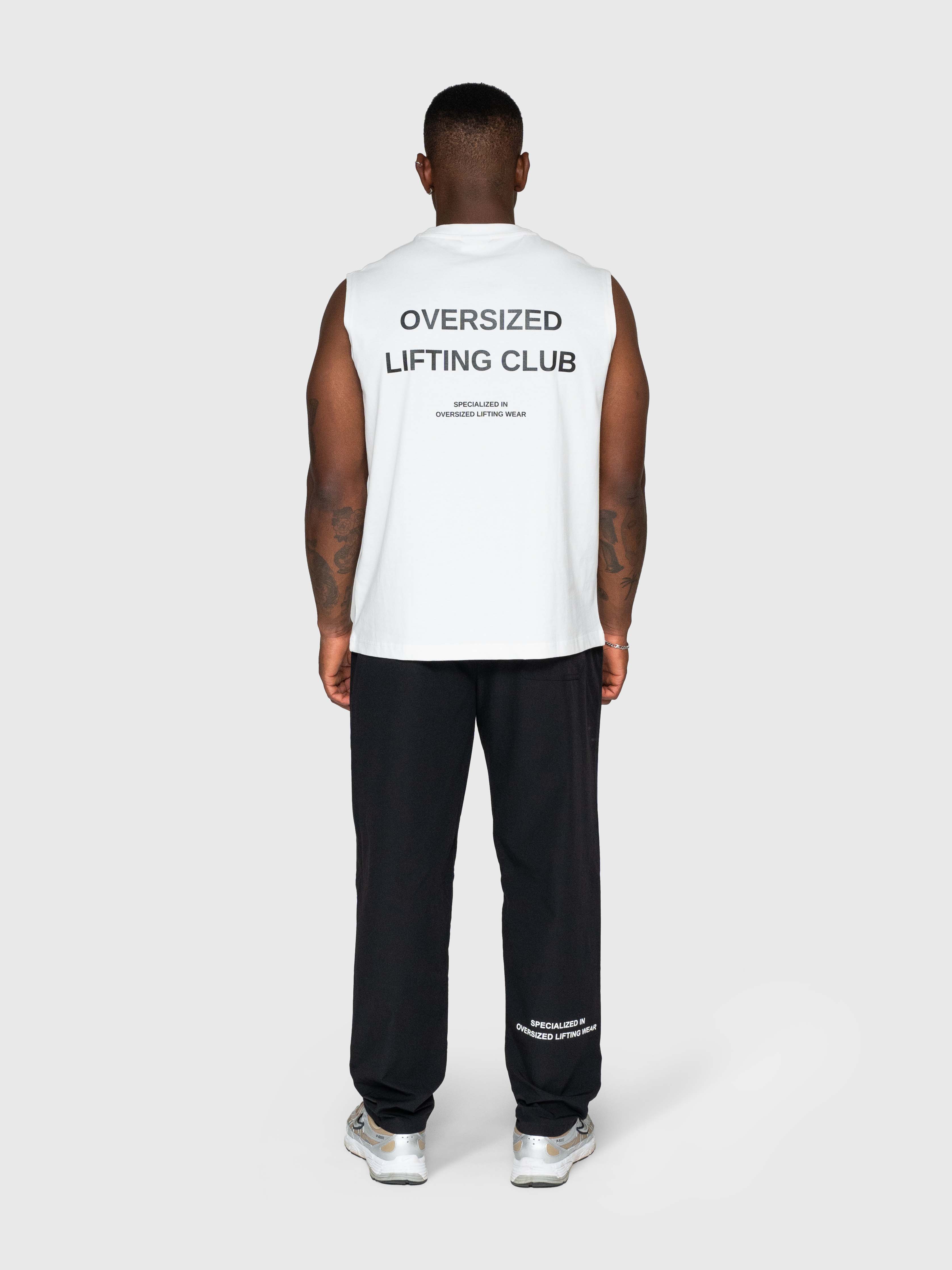 Heavyweight Cut Off Tee - White/Black