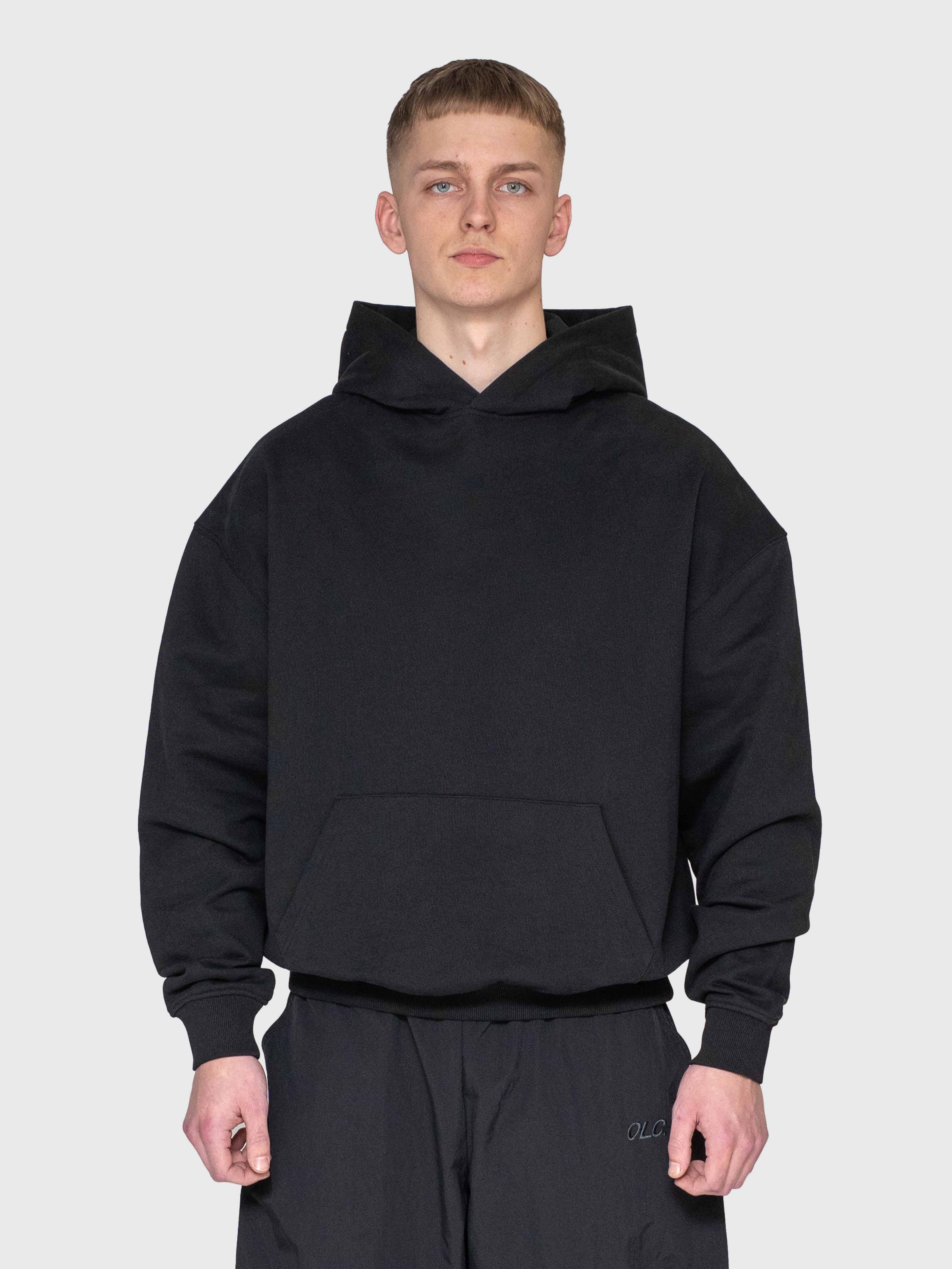 Anywear Heavyweight Hoodie - Black/White