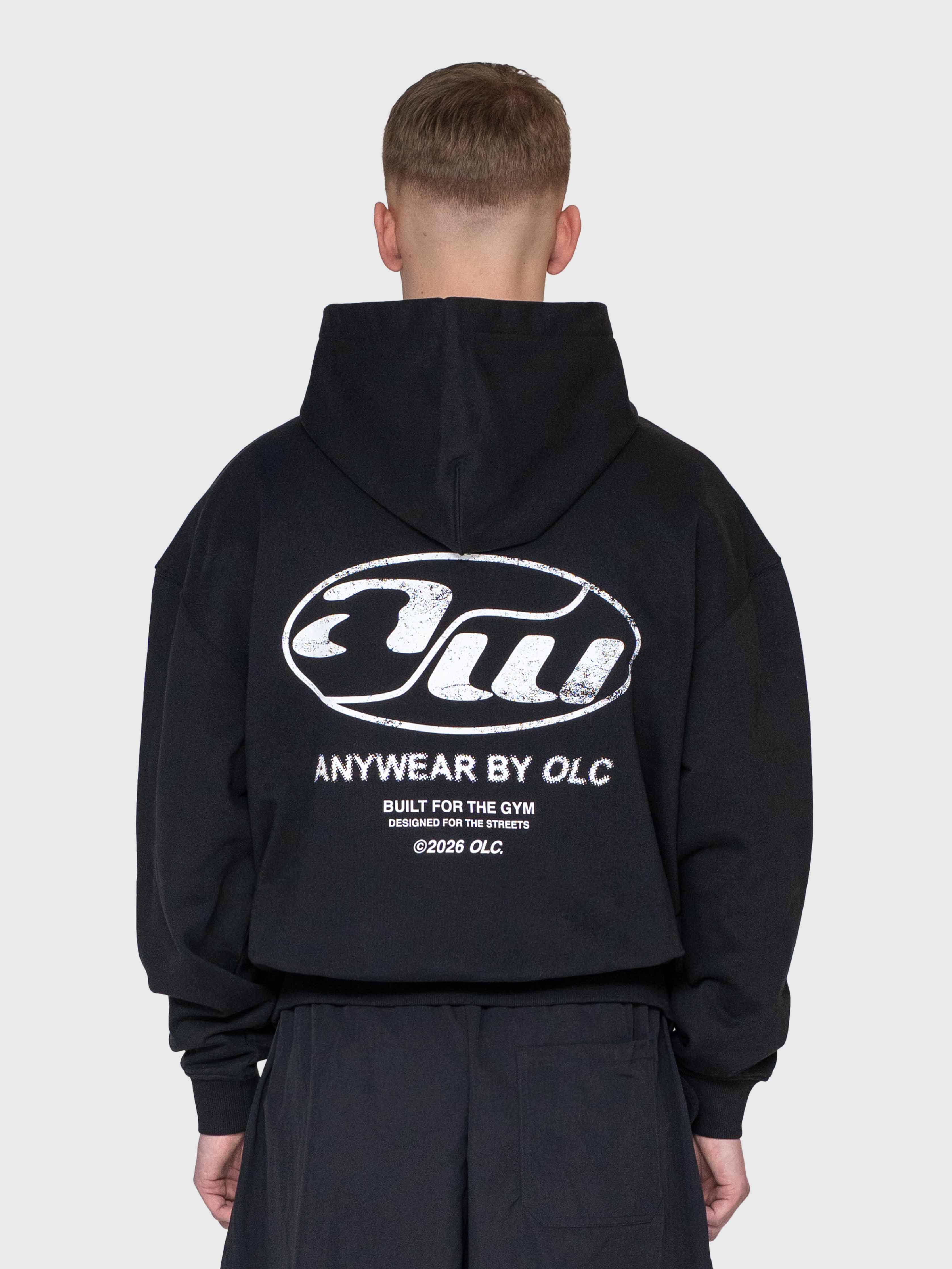 Anywear Heavyweight Hoodie - Black/White