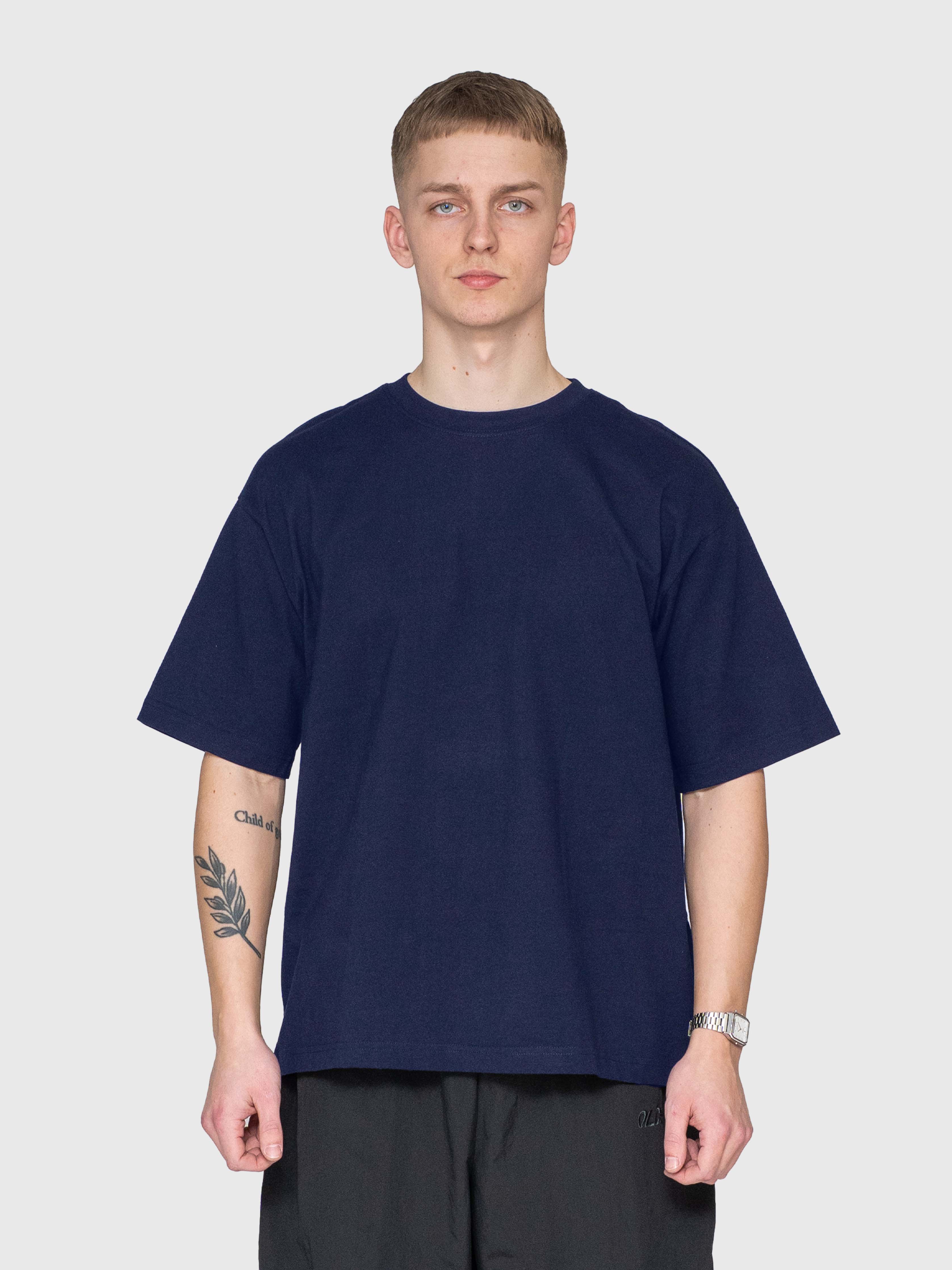 Anywear Box Tee - Navy/Yellow