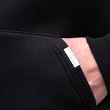 AW Puff Zip Hoodie - Black/White