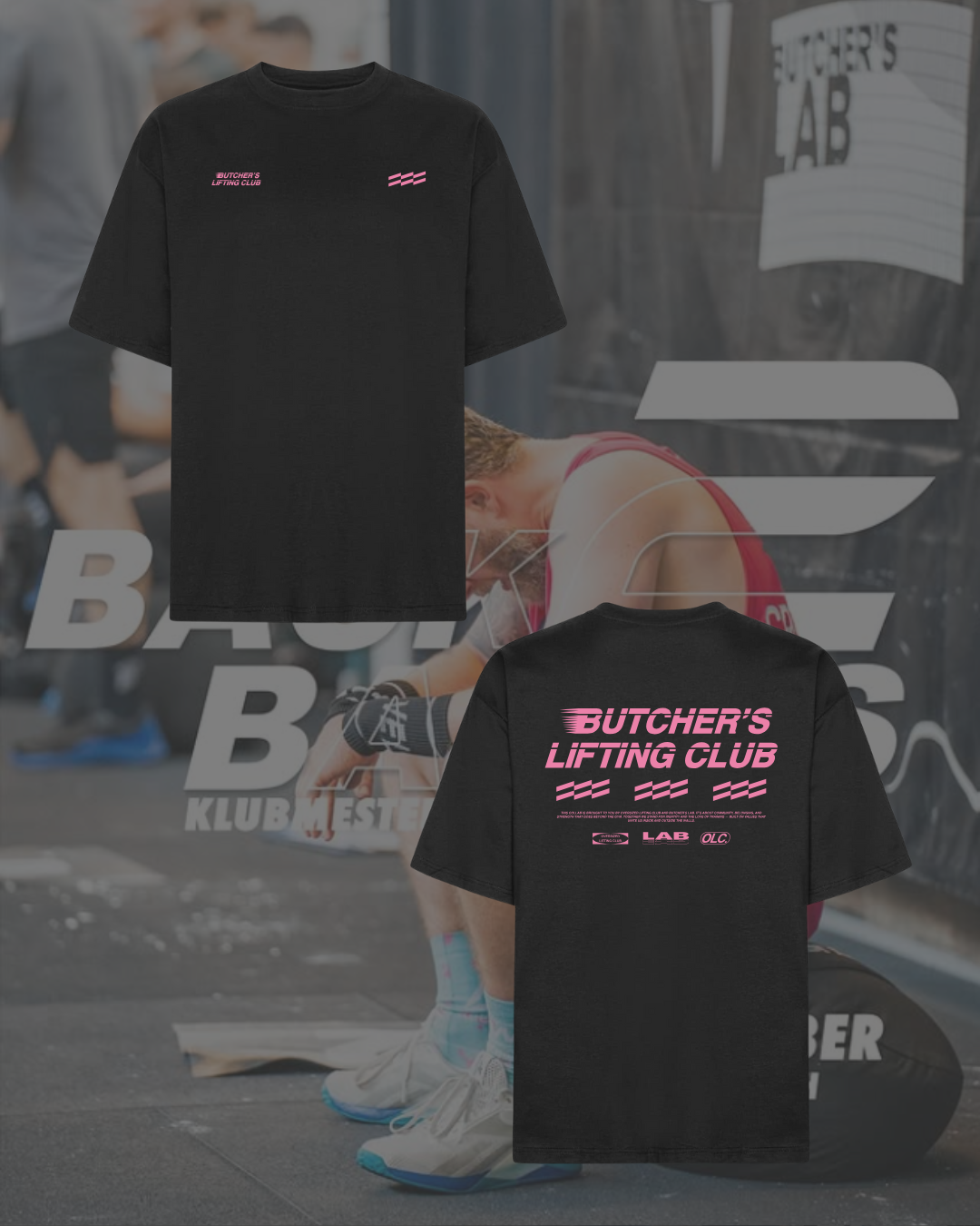 Limited: Butcher's Lab x Oversized Lifting Club Box T-Shirt