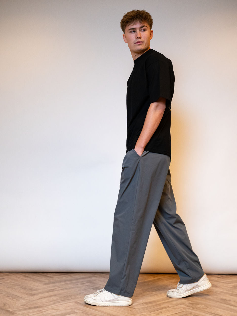 PRE-SALE: Essential Tech Pants - Charcoal Grey/White