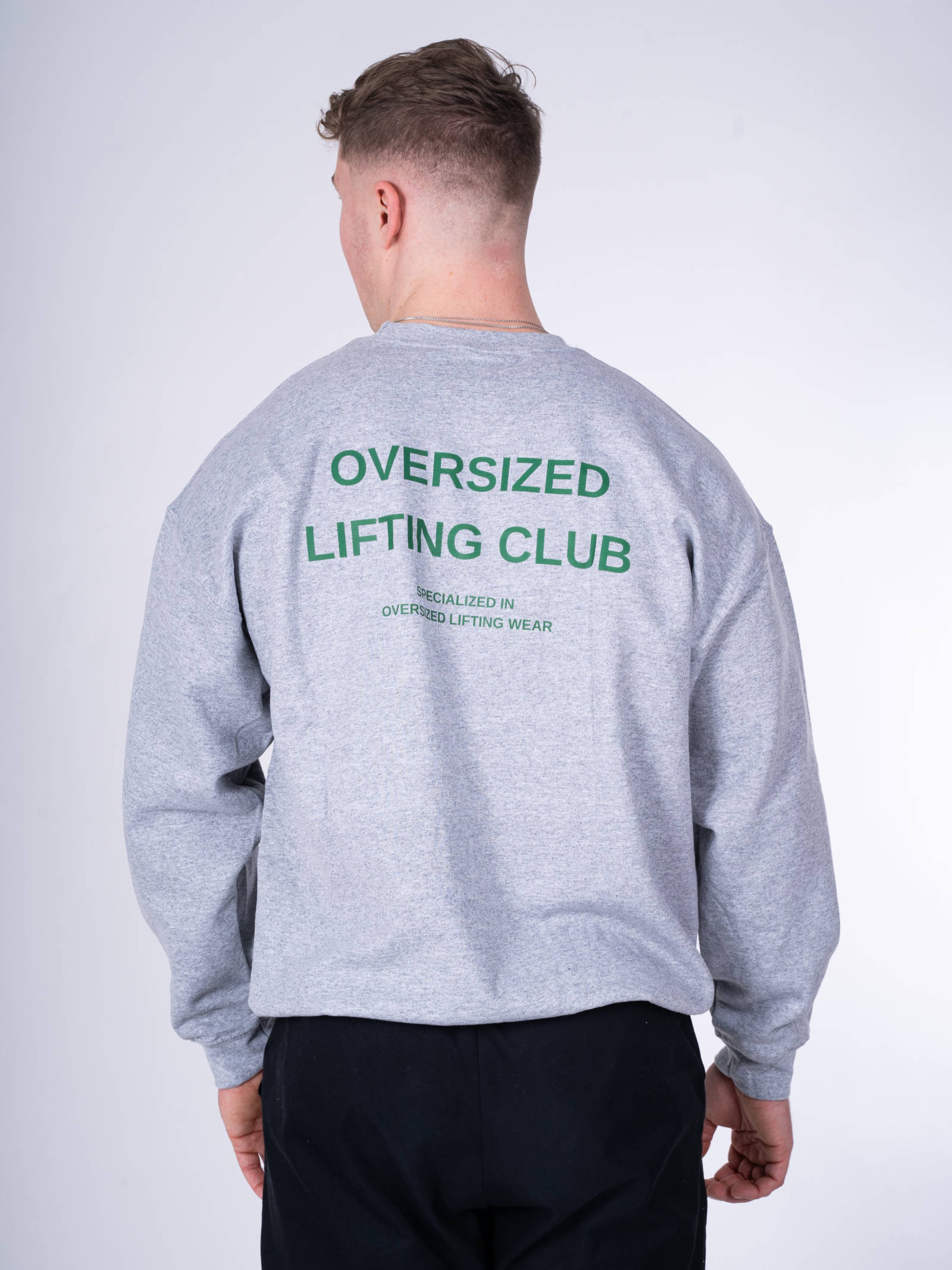 Confidence Sweatshirt – Grey/Forrest Green