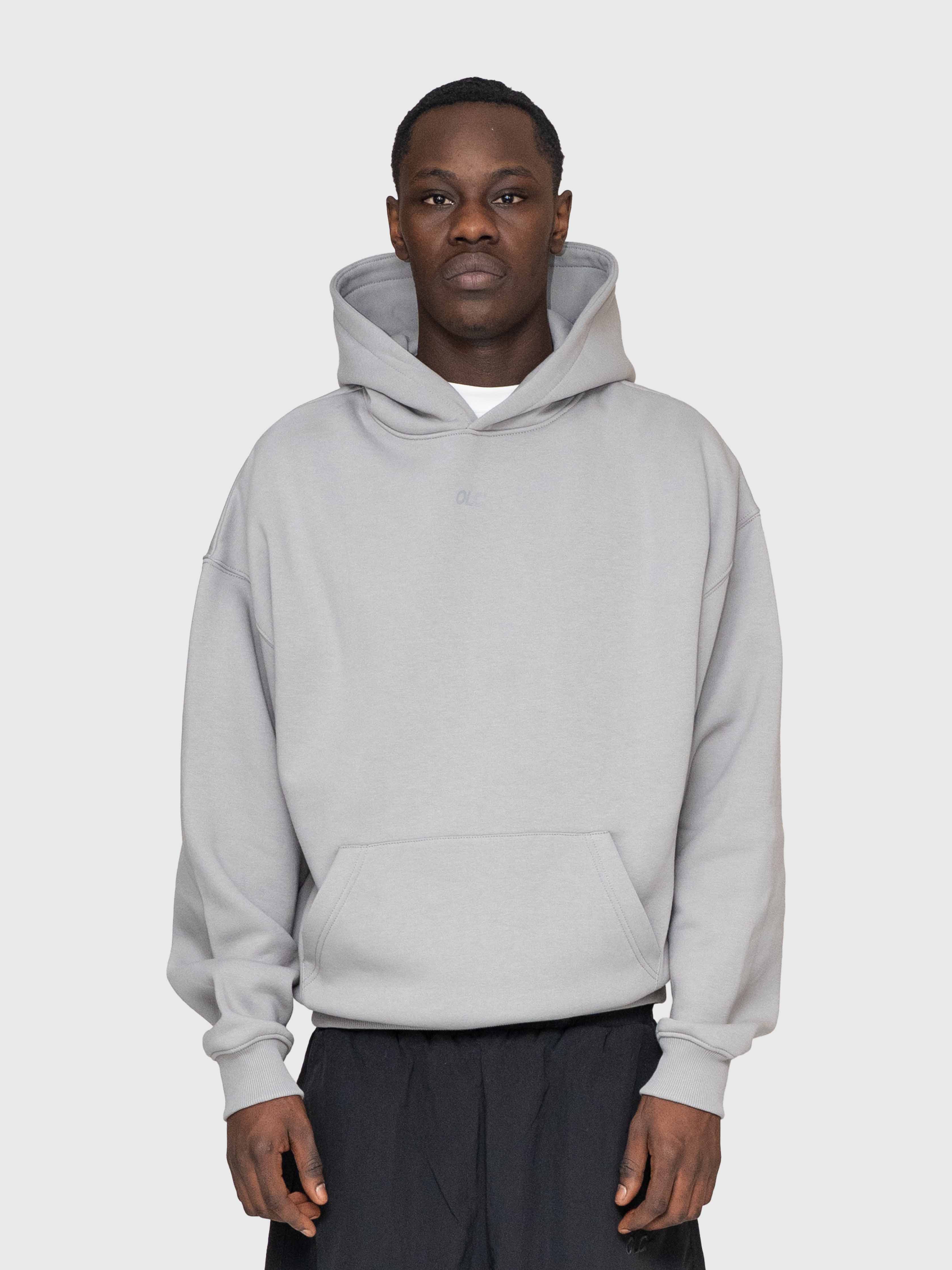 Confidence Hoodie - Neutral Grey/White
