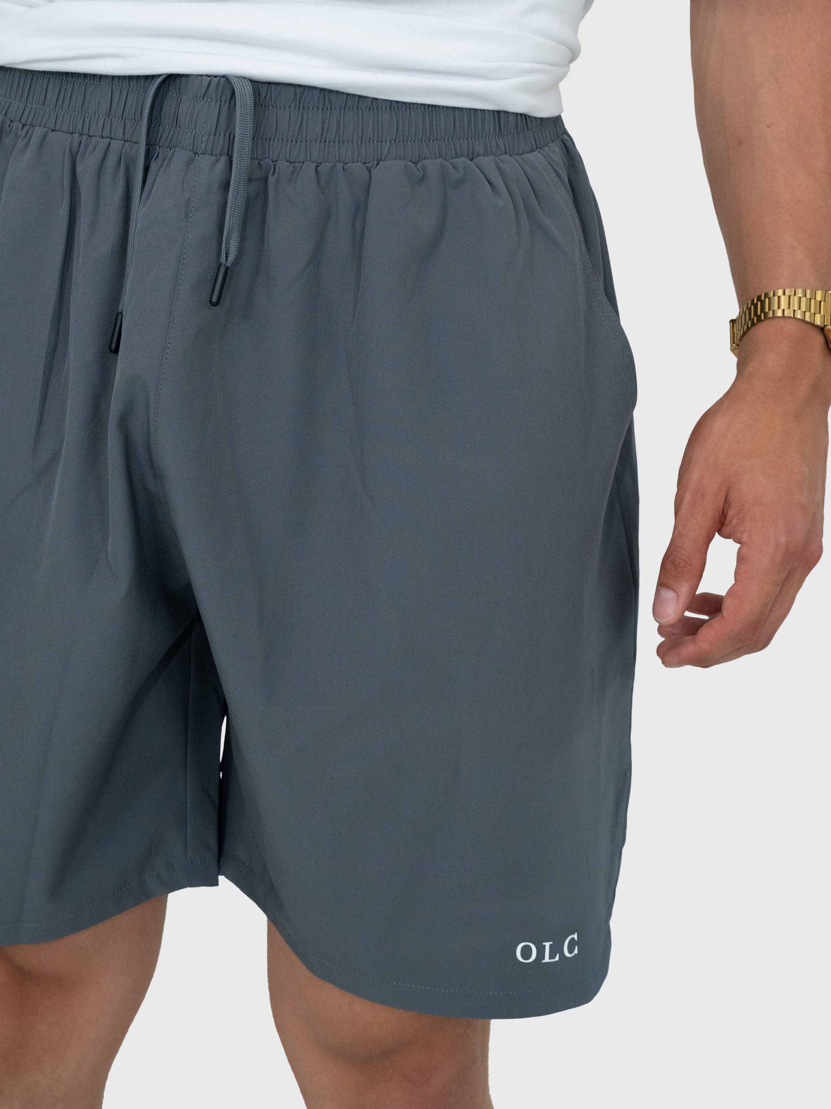 Essential Shorts - Charcoal Grey/White