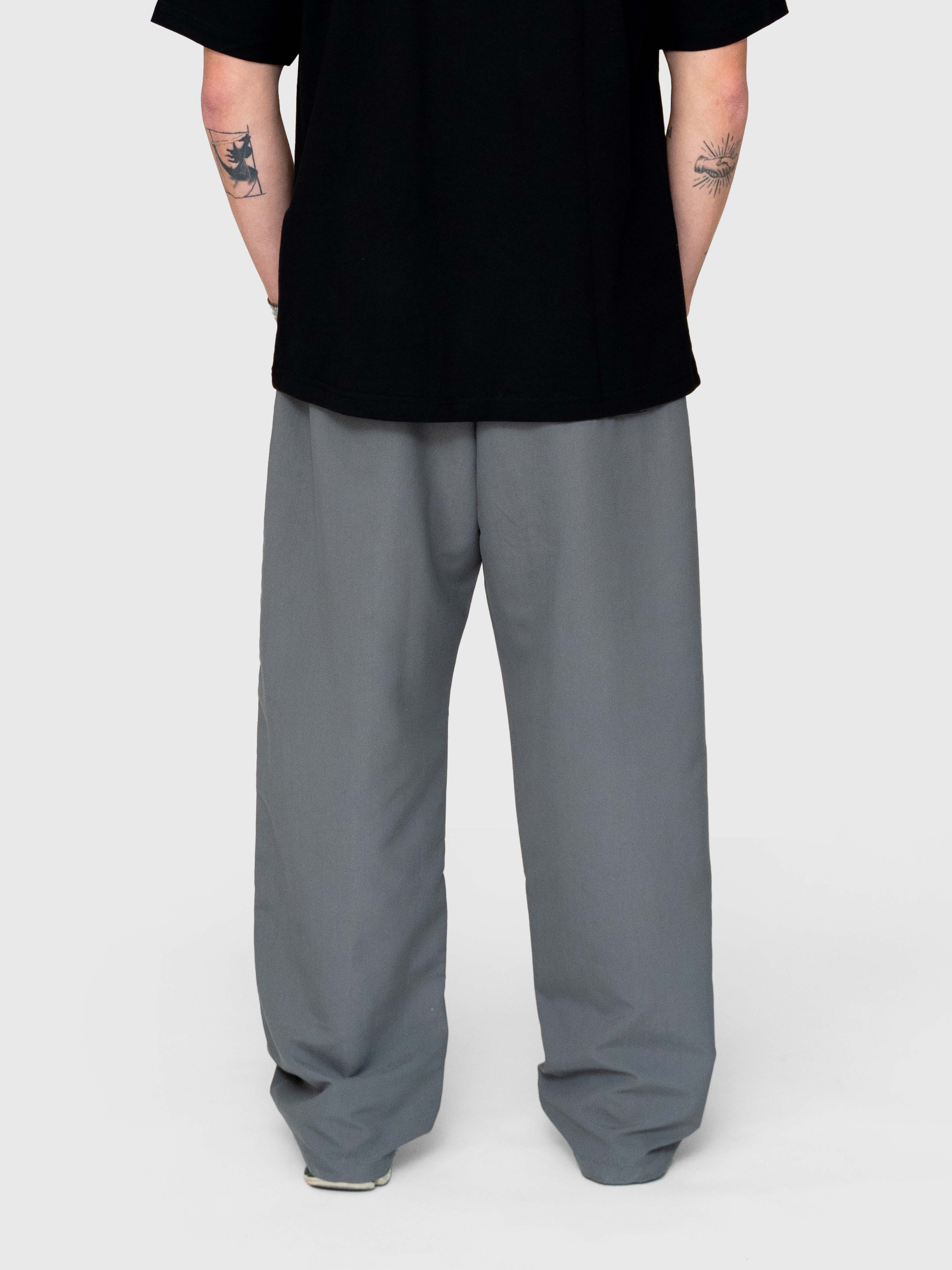 Logo Core Pants - Charcoal/White