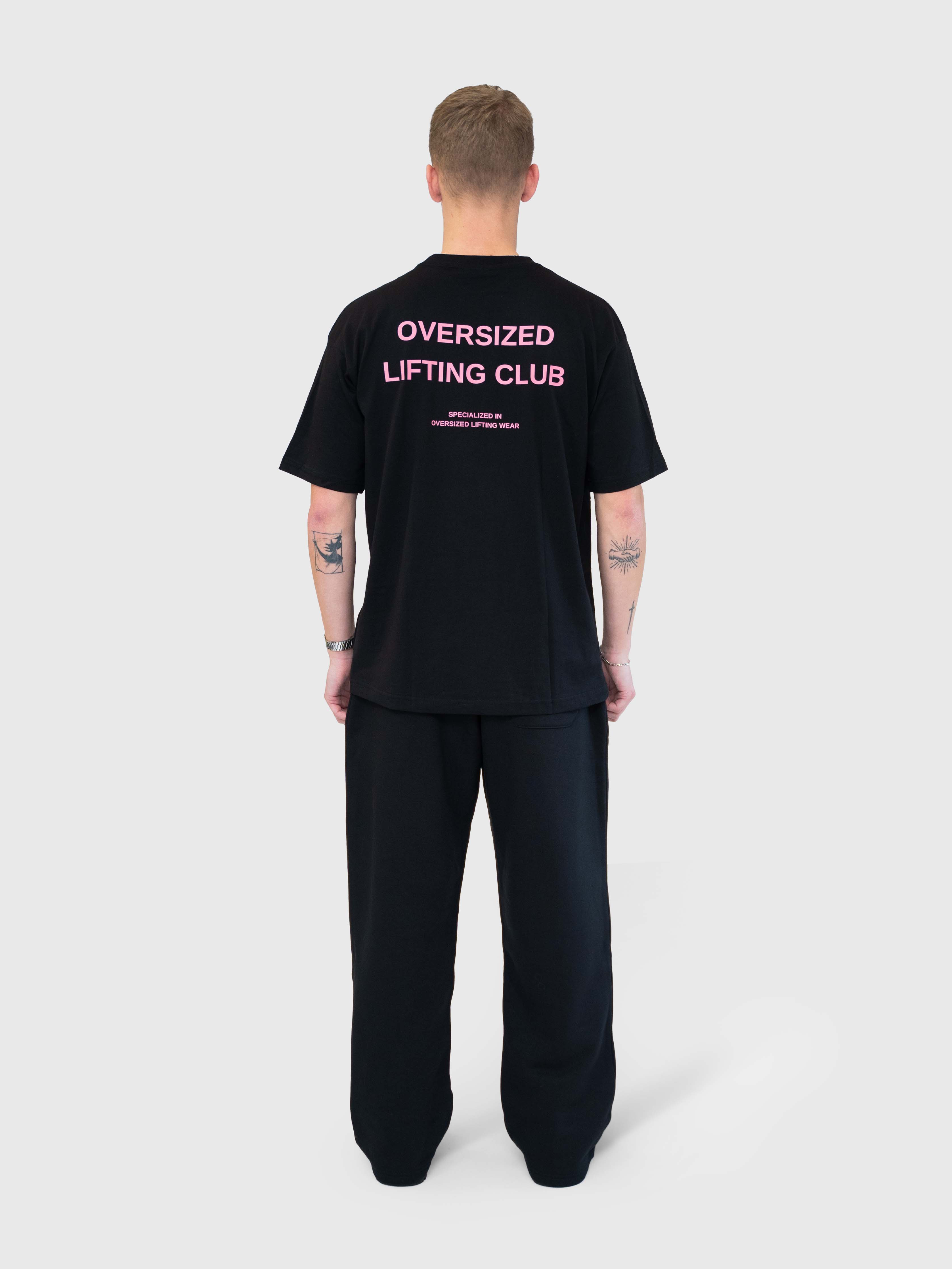 Logo Straight Sweatpants - Black/White