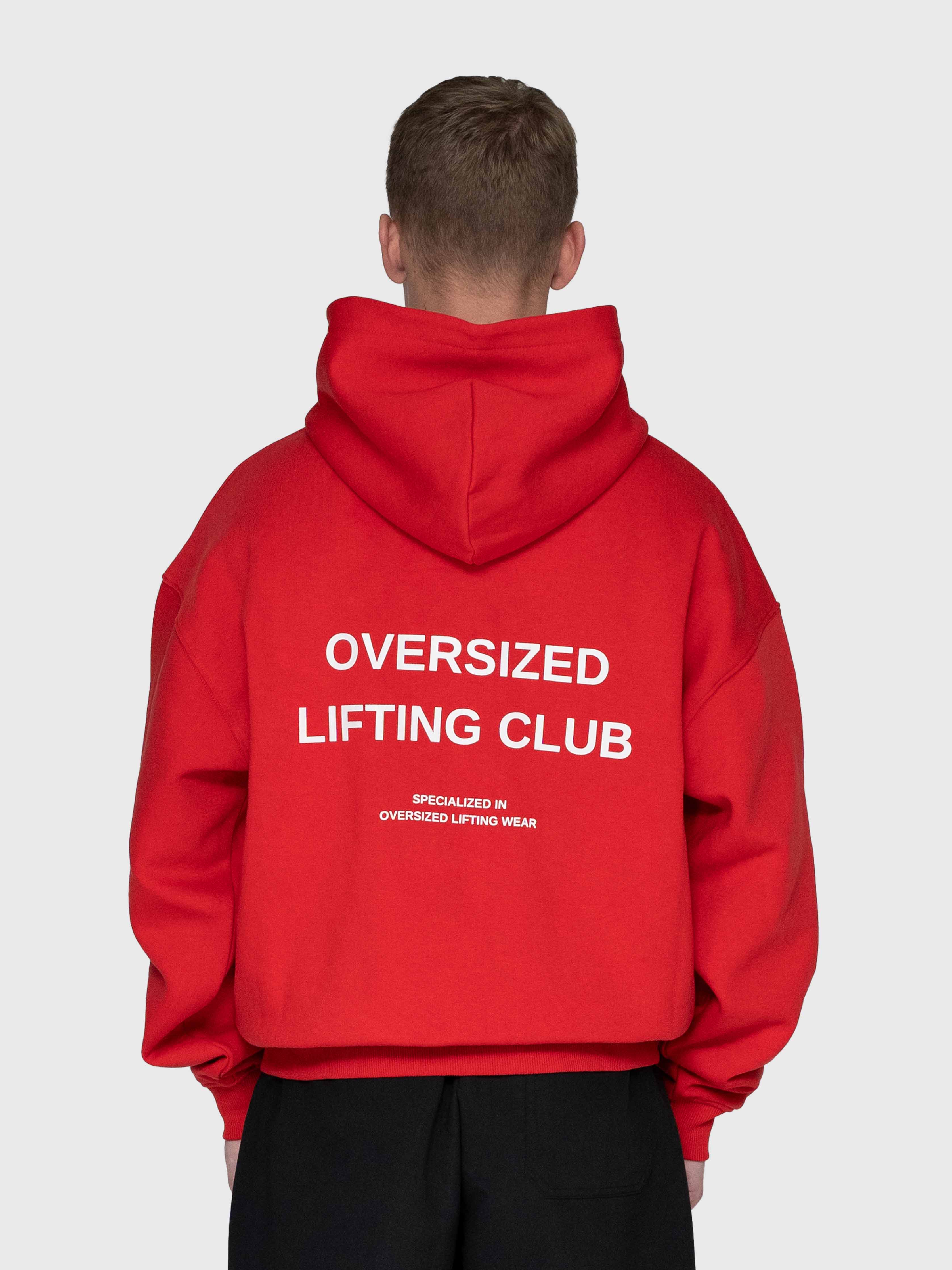 Confidence Zip Hoodie - Red/White