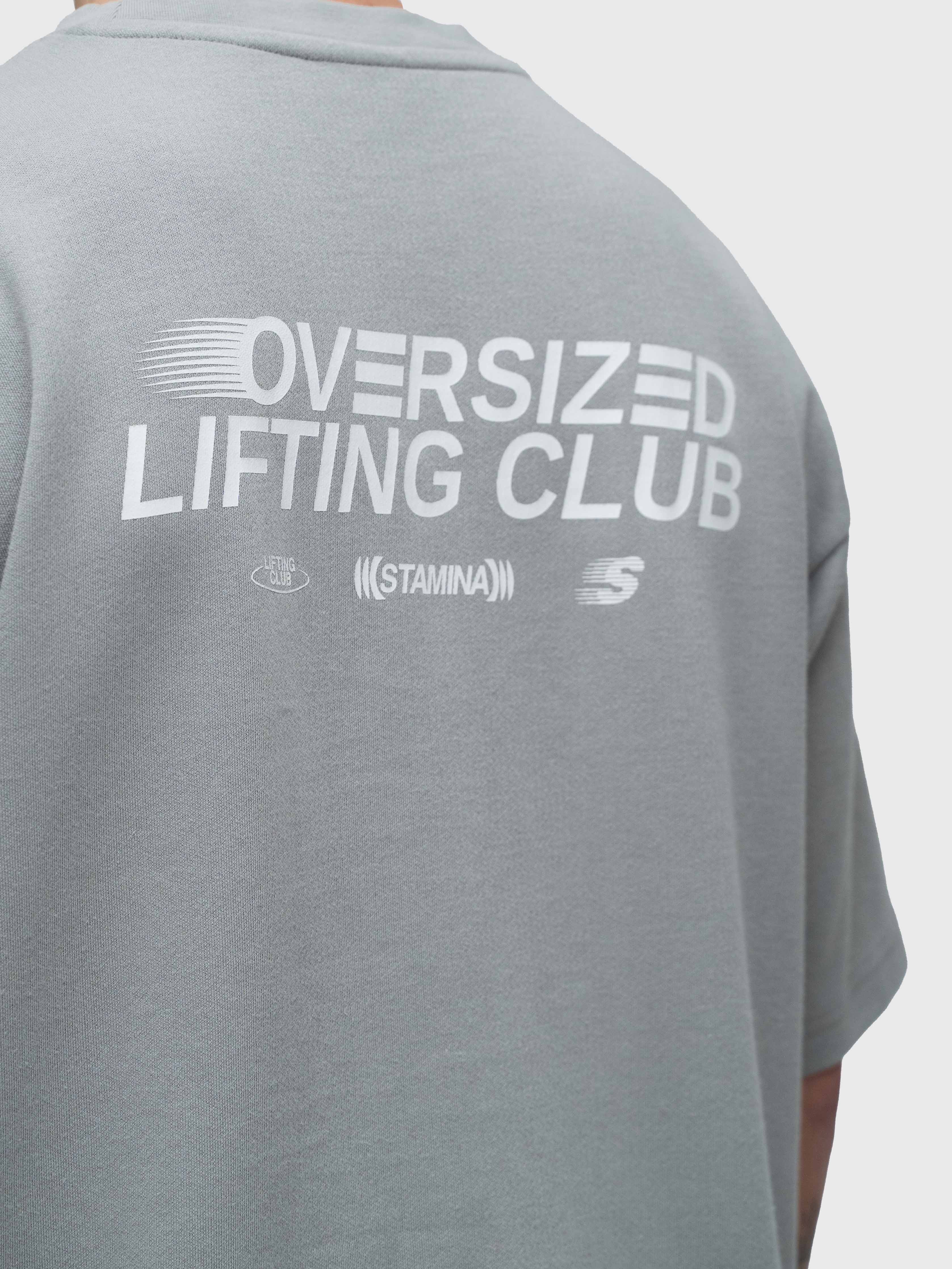 Interlock Stamina Box Tee - Neutral Grey/White