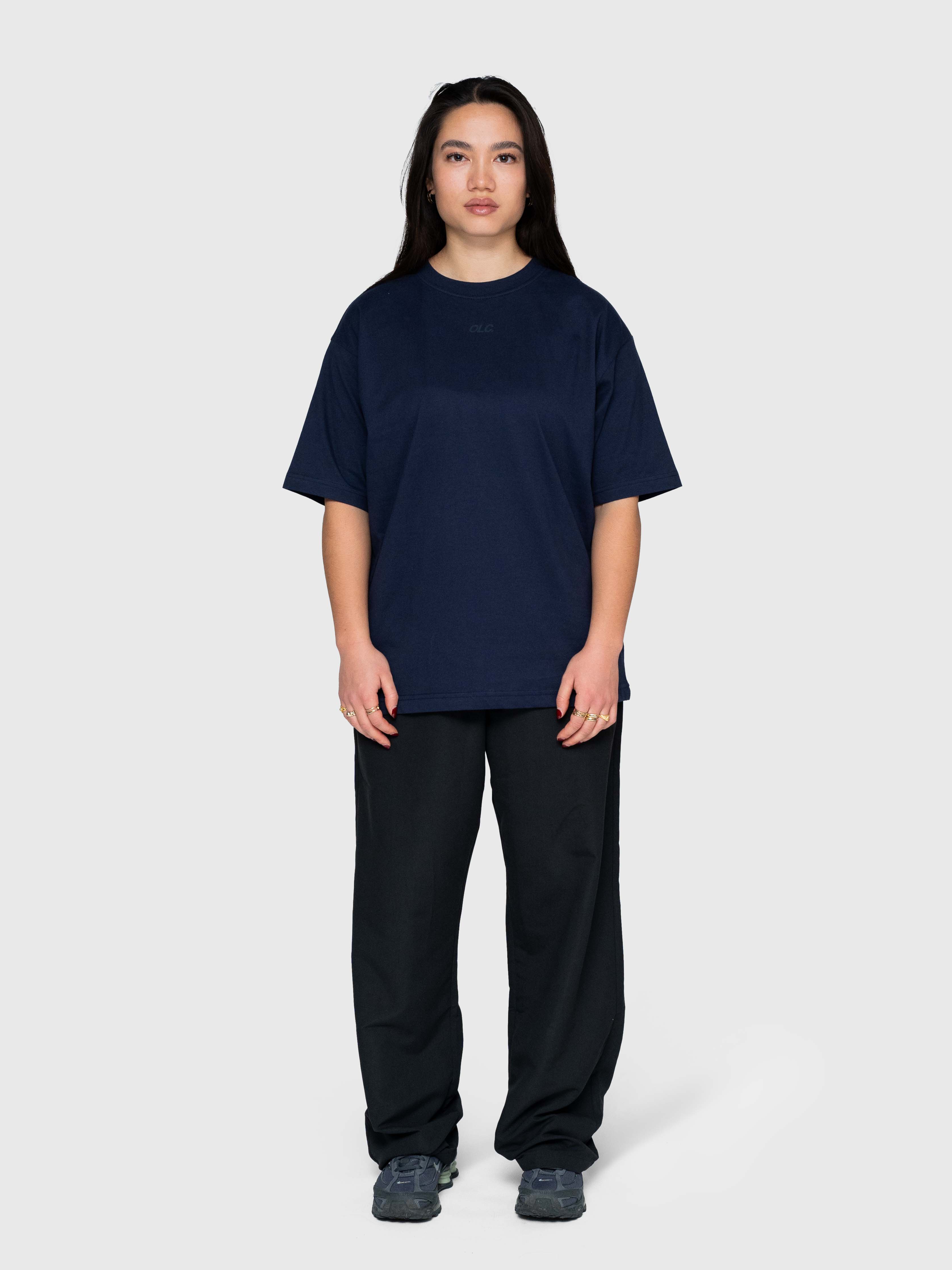 Confidence Box Tee - Navy/White