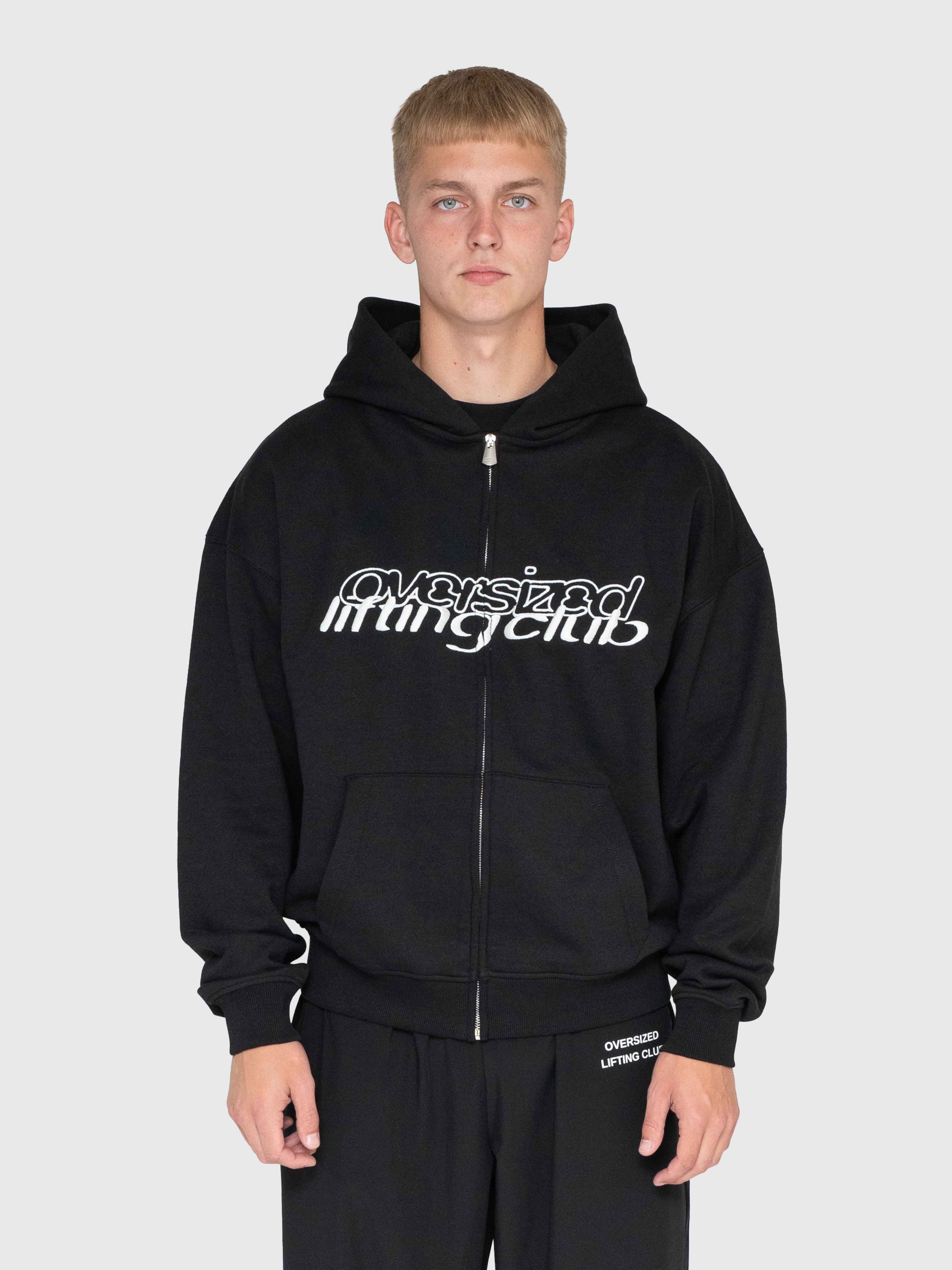 Commitment Zip hoodie - Black/White