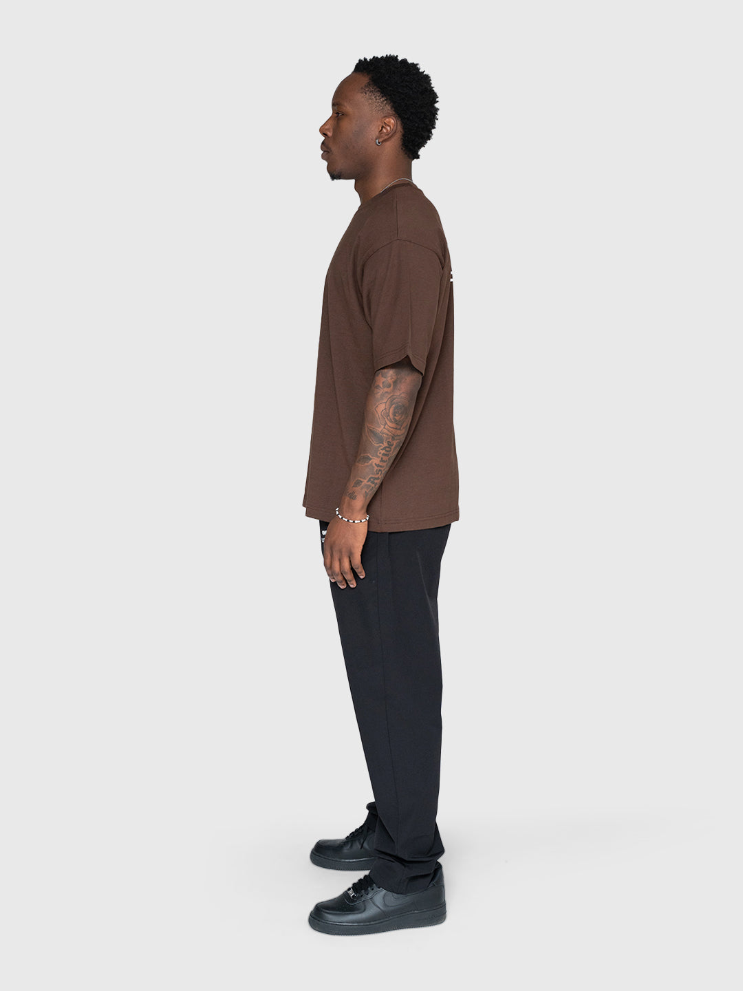 Confidence Heavyweight Box Tee 2.0 - Brown/White
