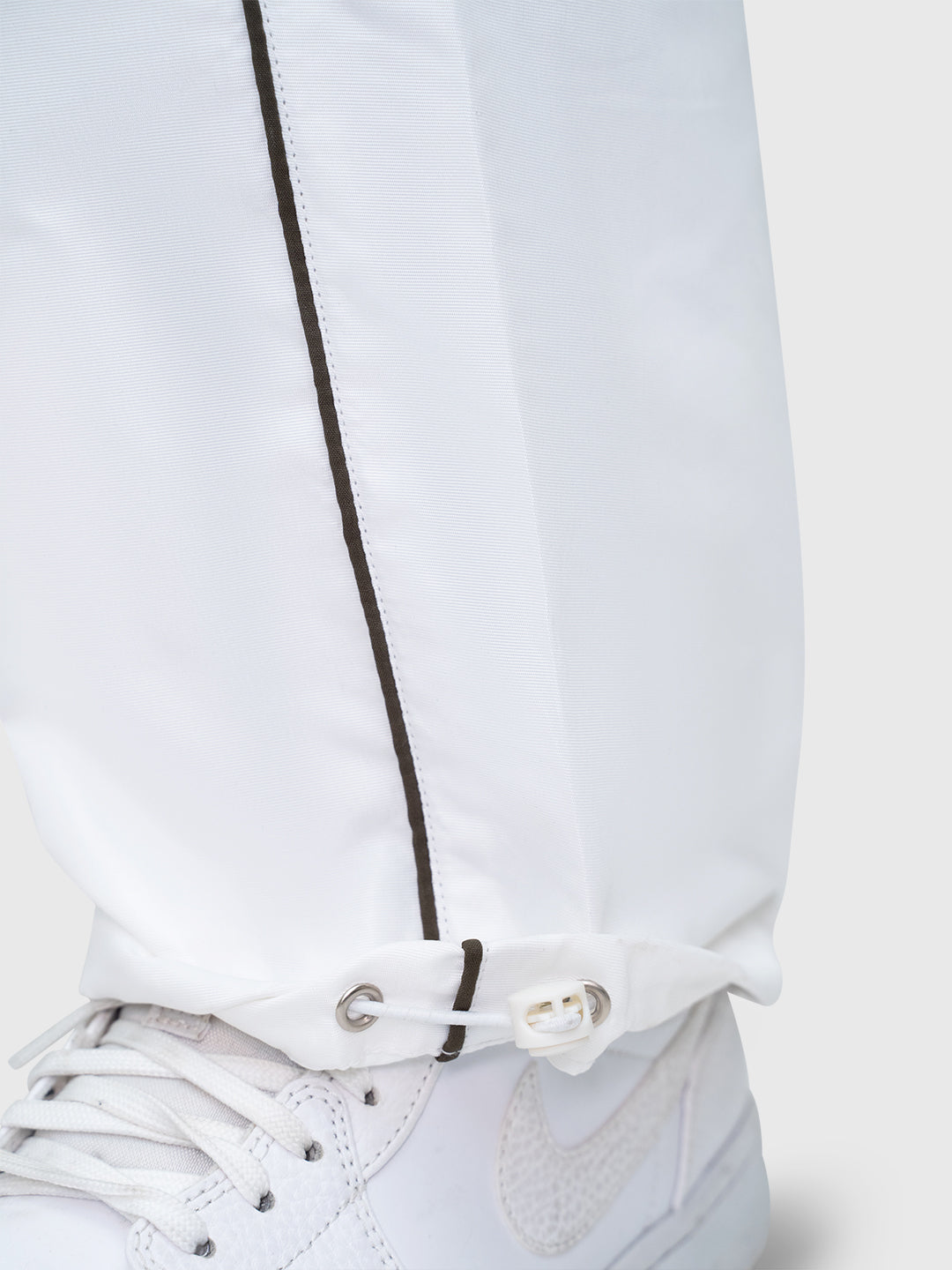LE Track Pants - Bright White/Dusty Khaki