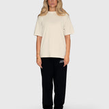 Logo Box Tee - Beige/Brown