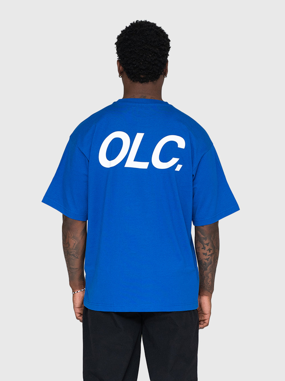 Logo Heavyweight Box Tee - King Blue/White