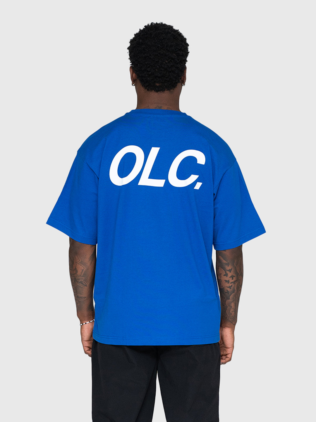 Logo Heavyweight Box Tee - King Blue/White